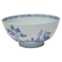 Ciotola blu e bianca del naufragio del carico di Whiting, 1750 ca.