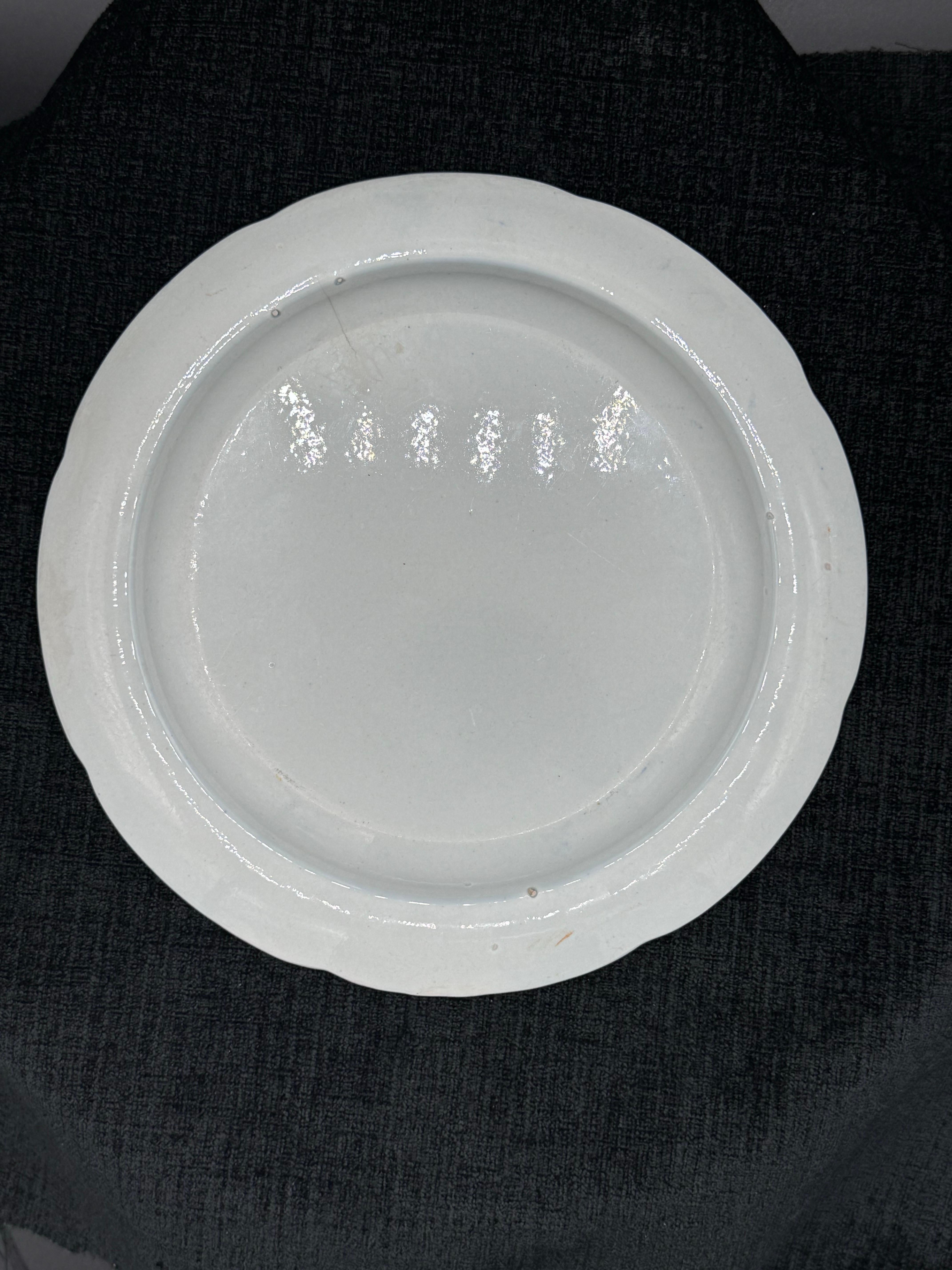 Blue & White plate 8.5” Staffordshire Transferware 