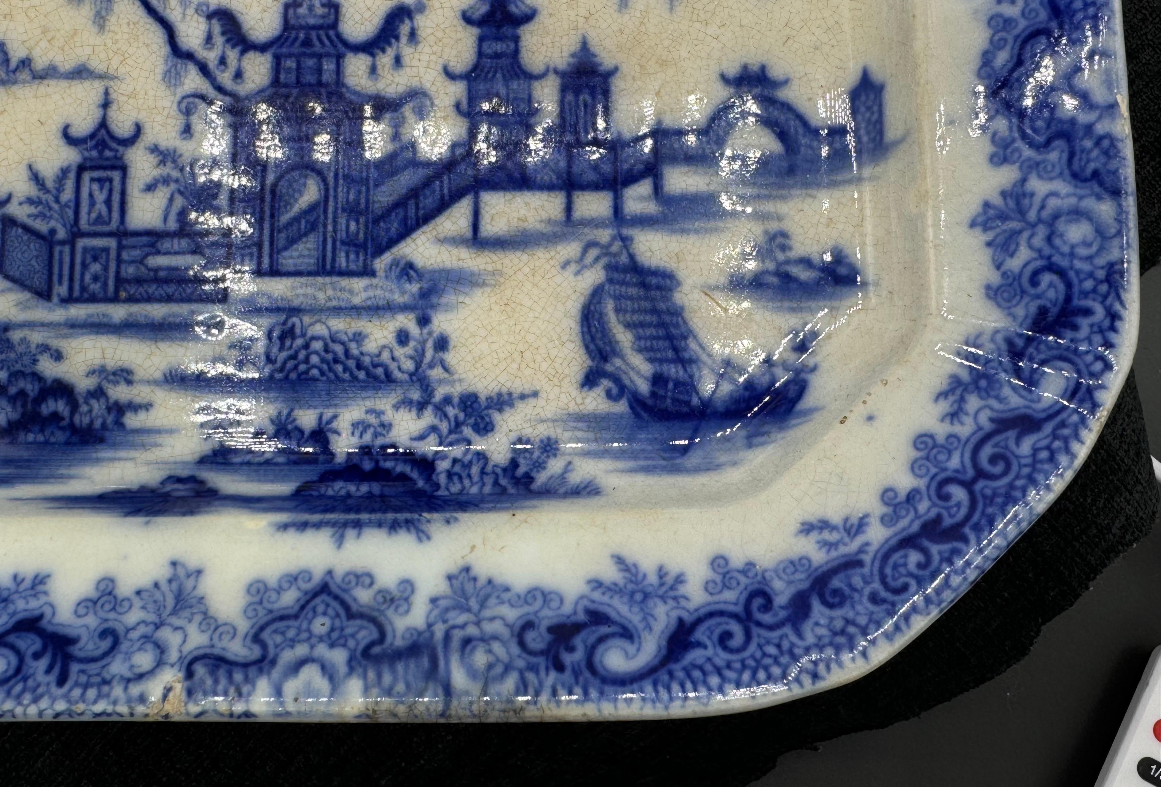 Blue & White Platter 
