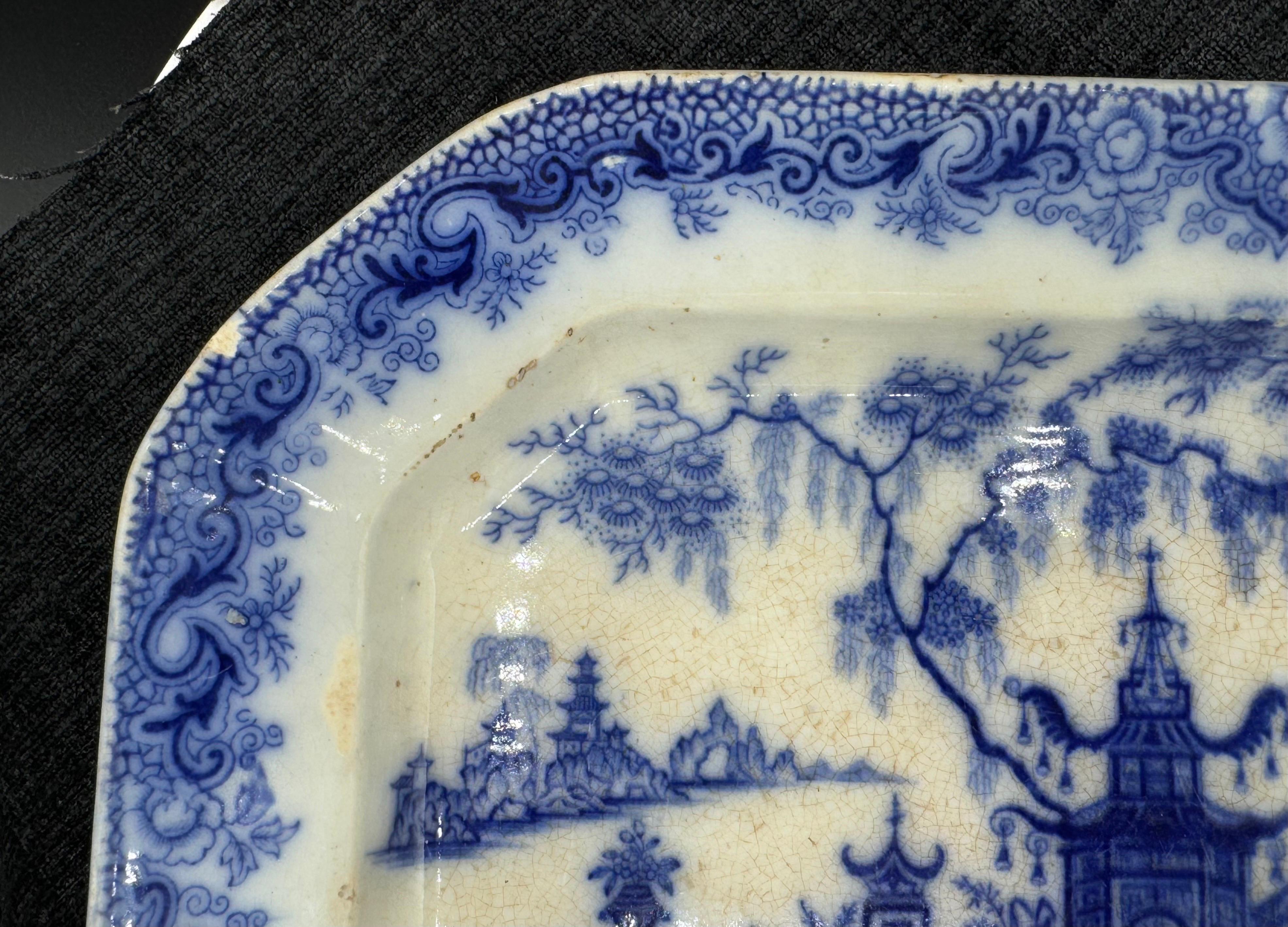 Blue & White Platter 