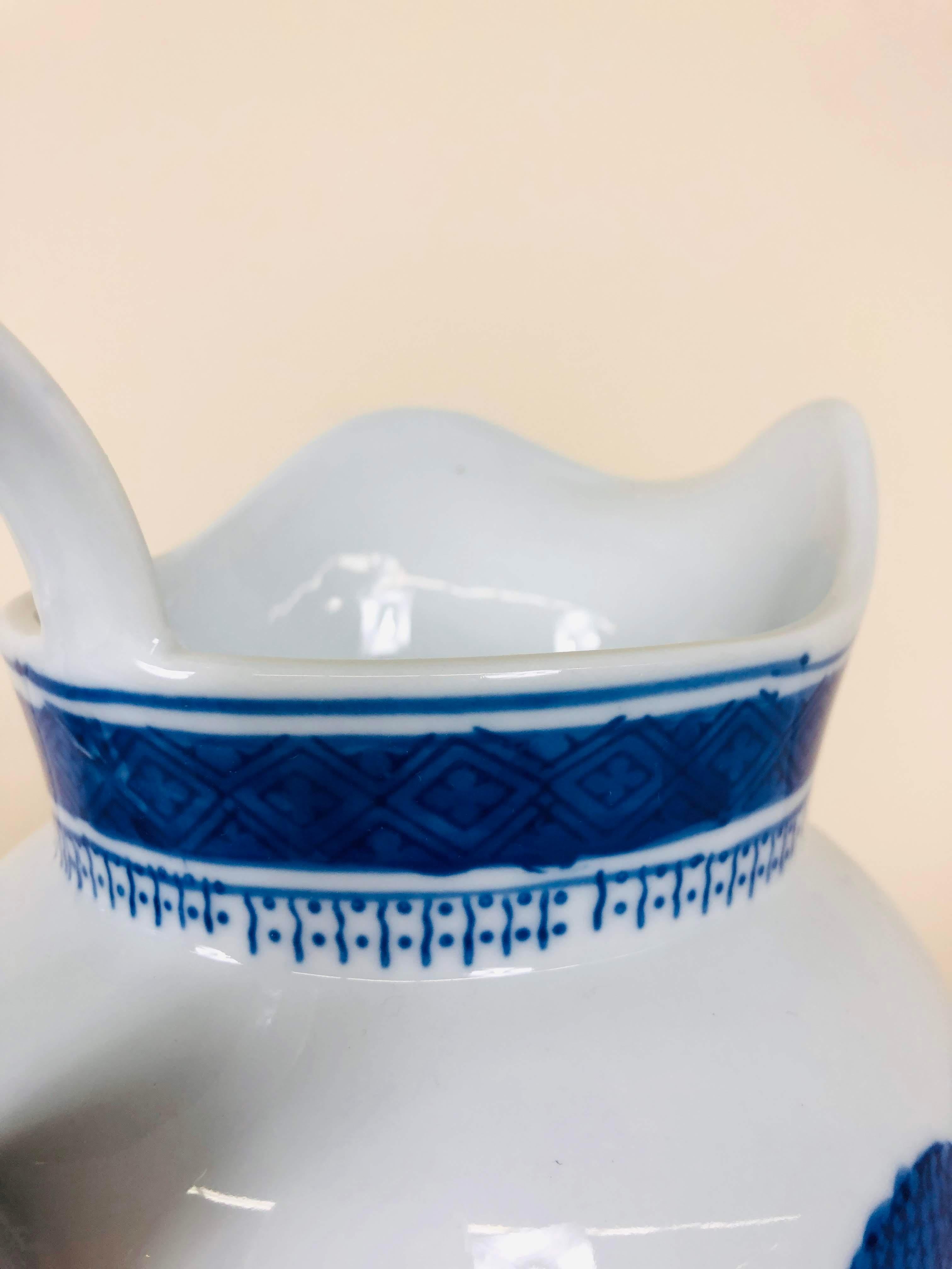 blue and white porcelain pitcher