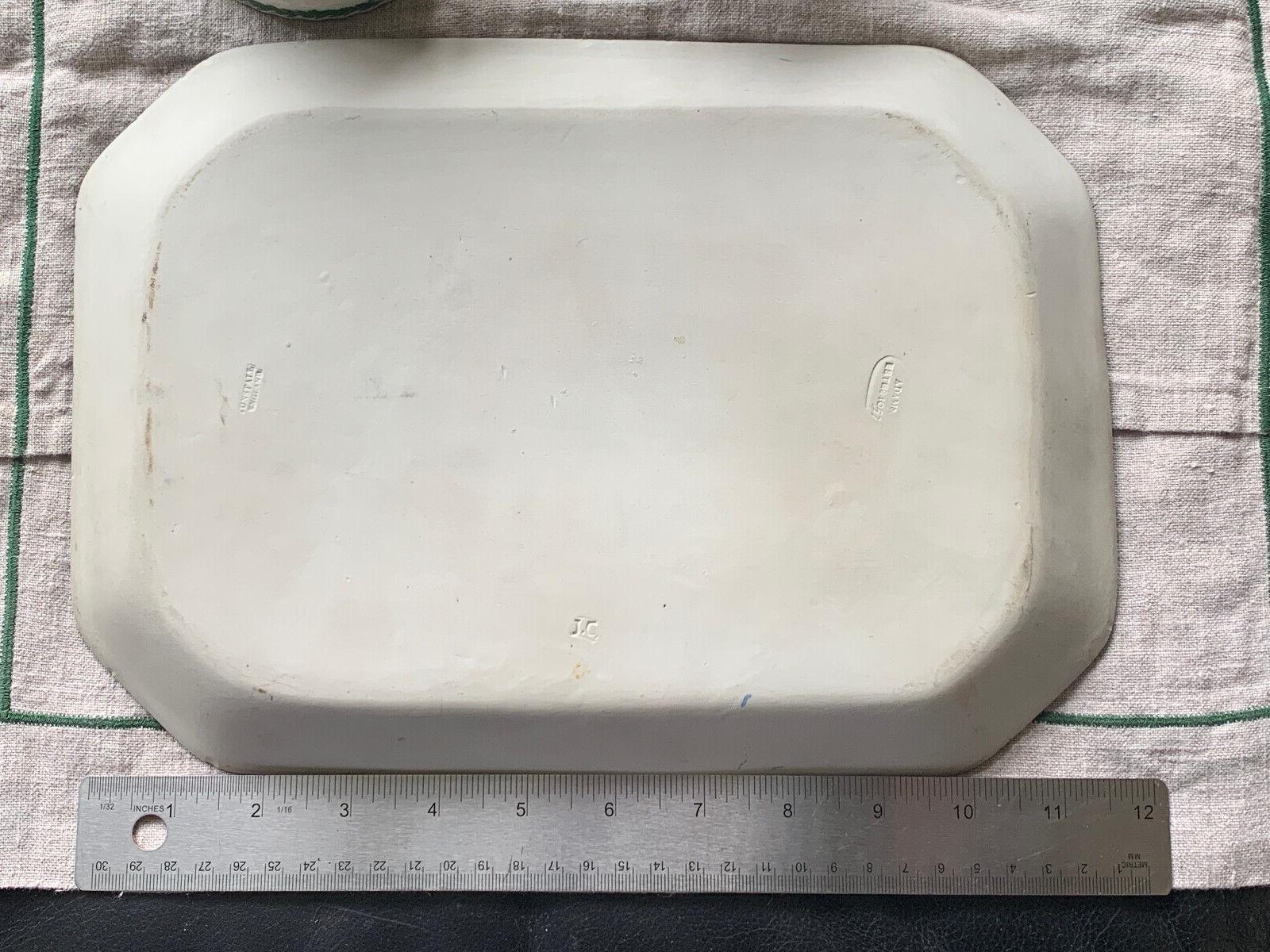Renaissance Blue & White Pottery Platter By English ADAMS factory established in 1657 For Sale