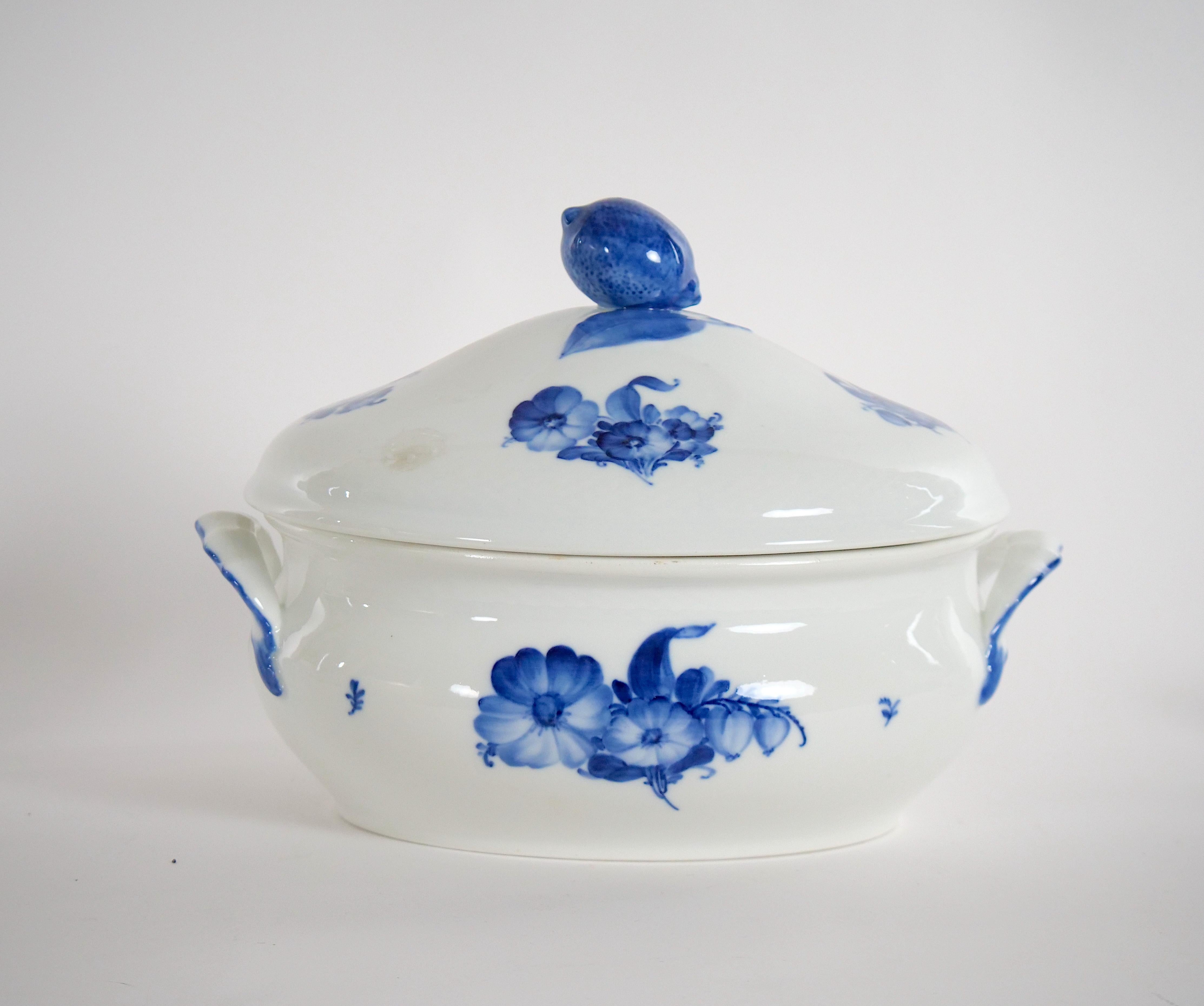 Blue & White Royal Copenhagen Denmark Part Dinner Set With Serving Pieces For Sale 5