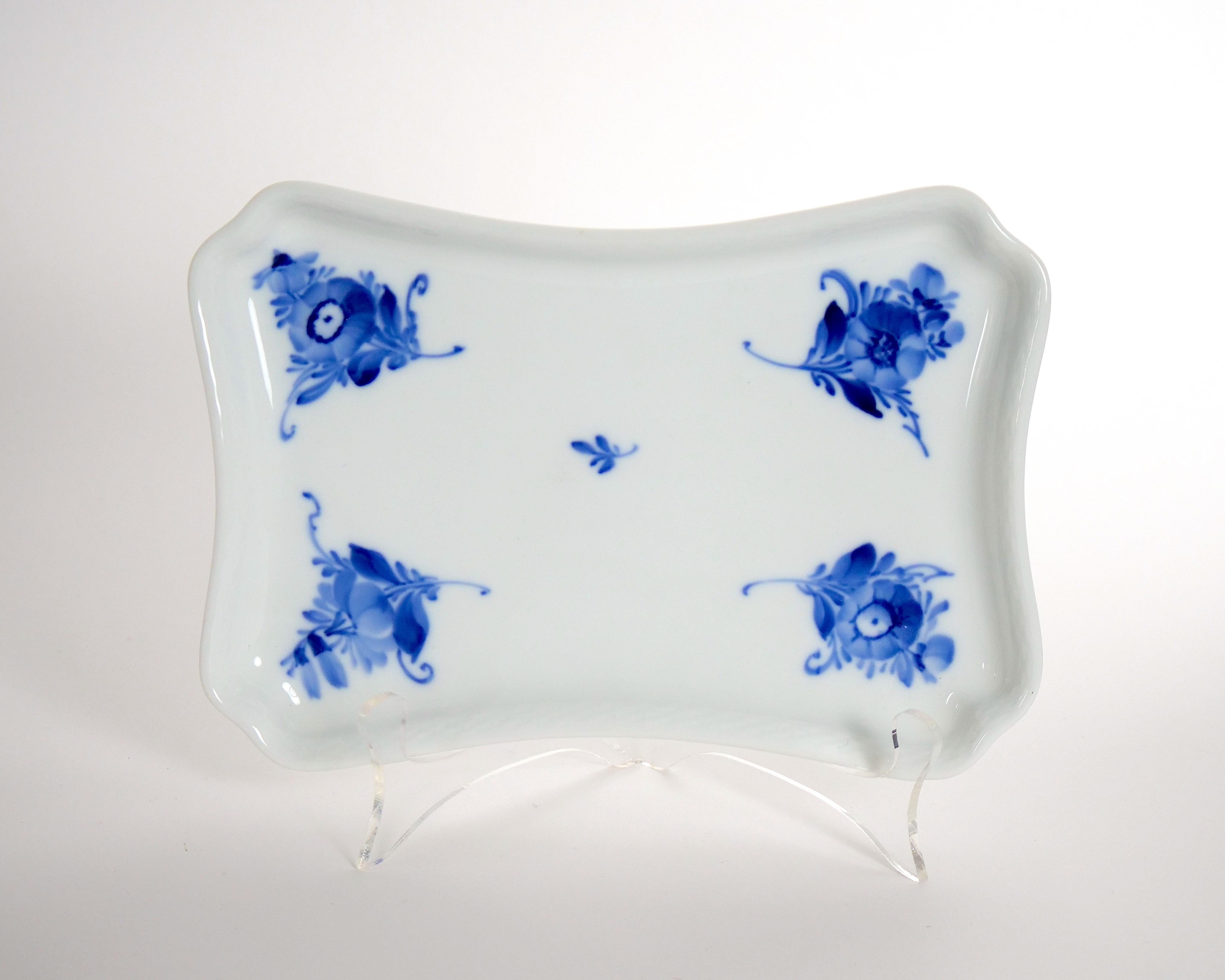 Porcelain Blue & White Royal Copenhagen Denmark Part Dinner Set With Serving Pieces For Sale