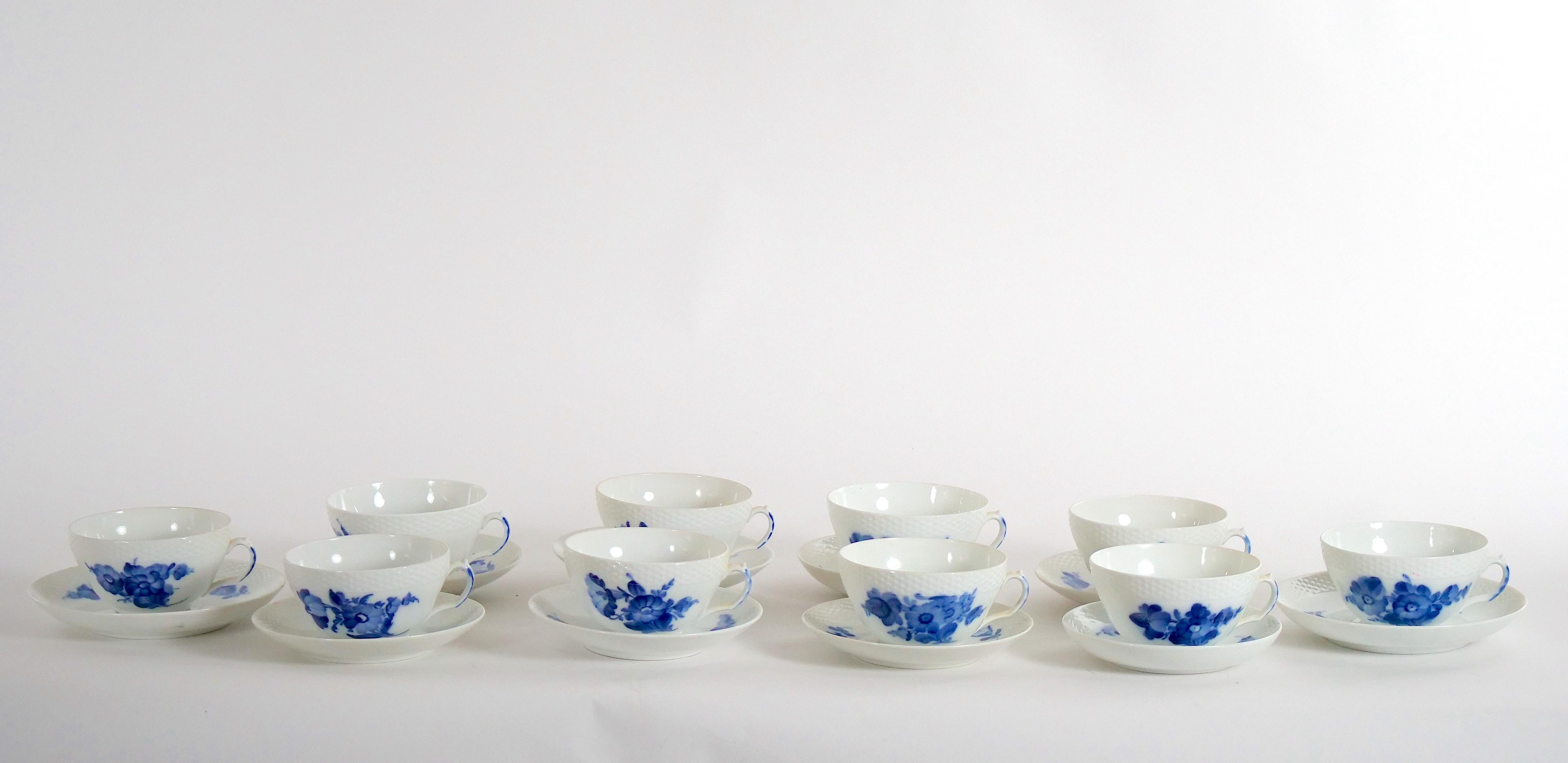 Blue & White Royal Copenhagen Denmark Part Dinner Set With Serving Pieces For Sale 1