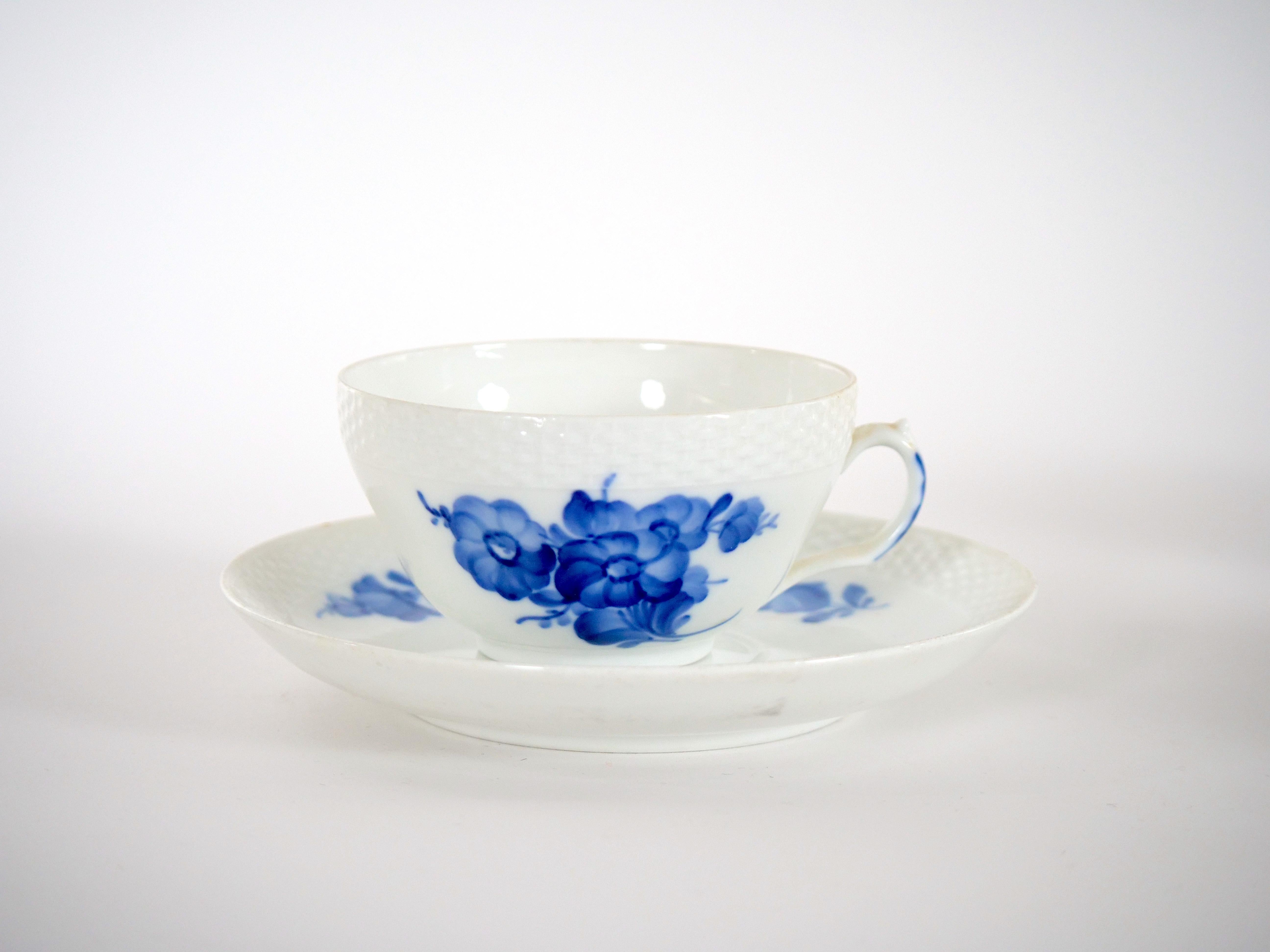 Blue & White Royal Copenhagen Denmark Part Dinner Set With Serving Pieces For Sale 2