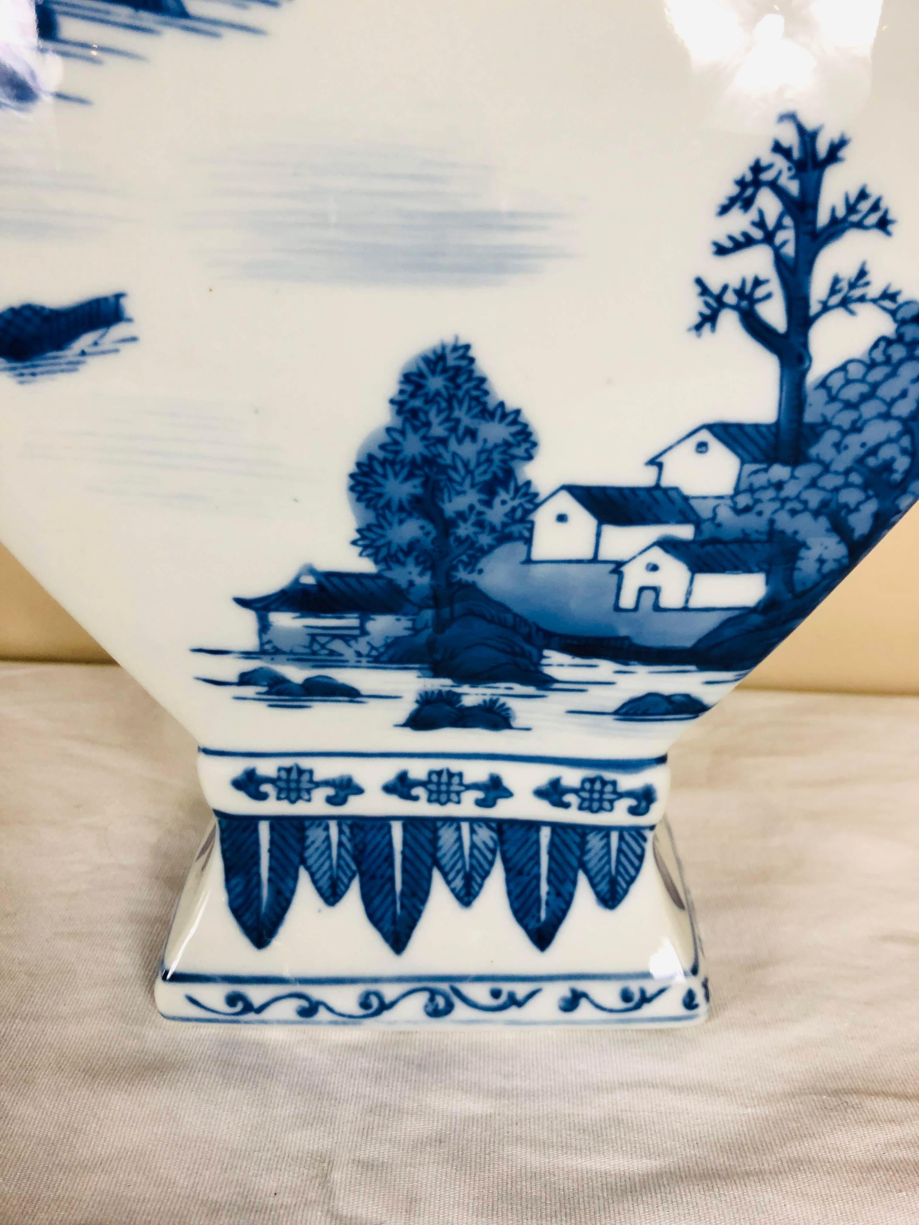 Blue and White Tulip Vase 6