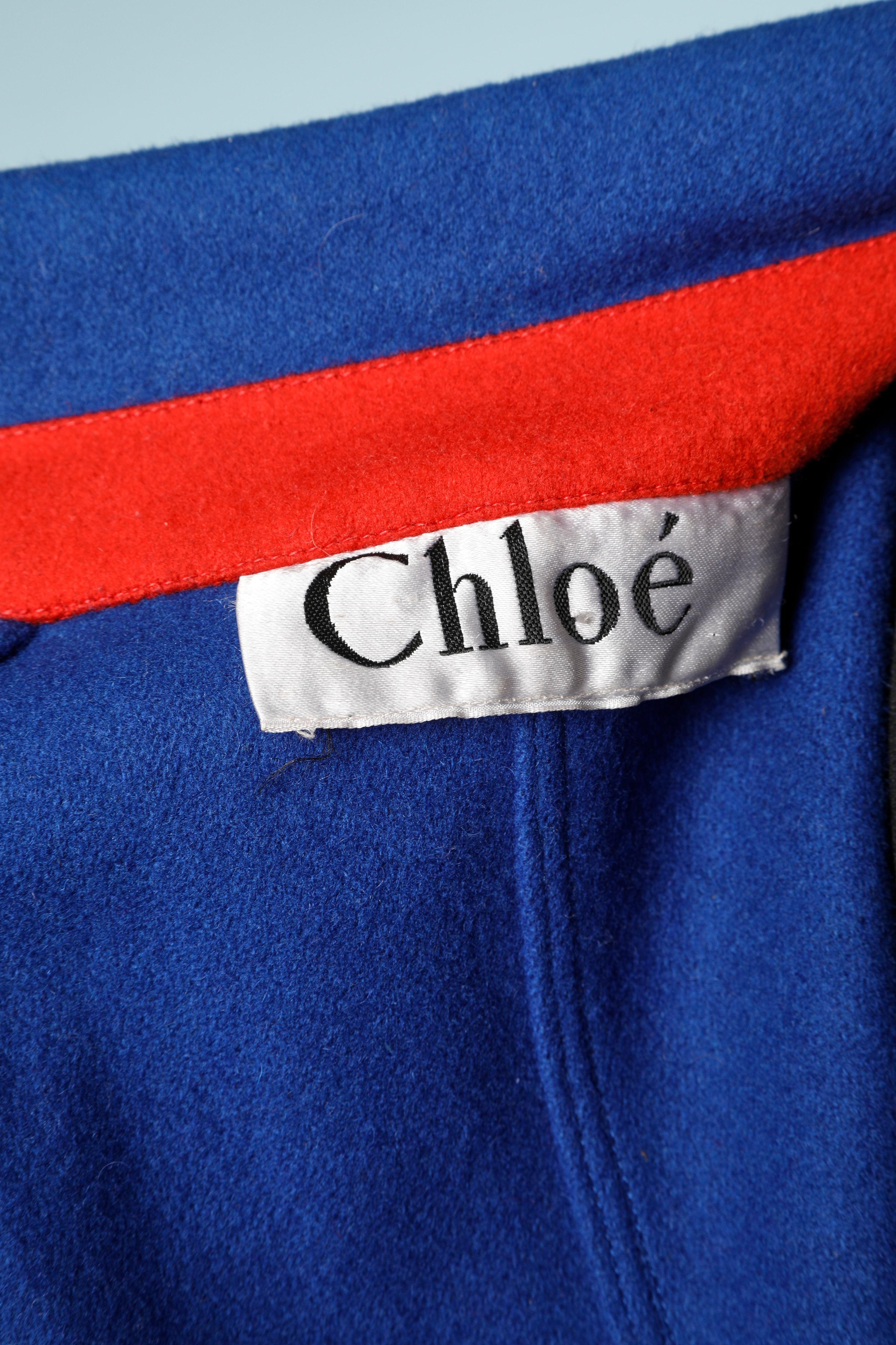 Blue wool jacket Chloé 3