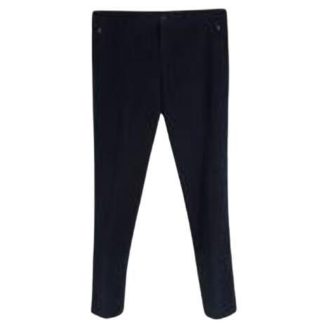 Blue Wool Tailored Trousers For Sale
