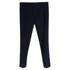 Blue Wool Tailored Trousers