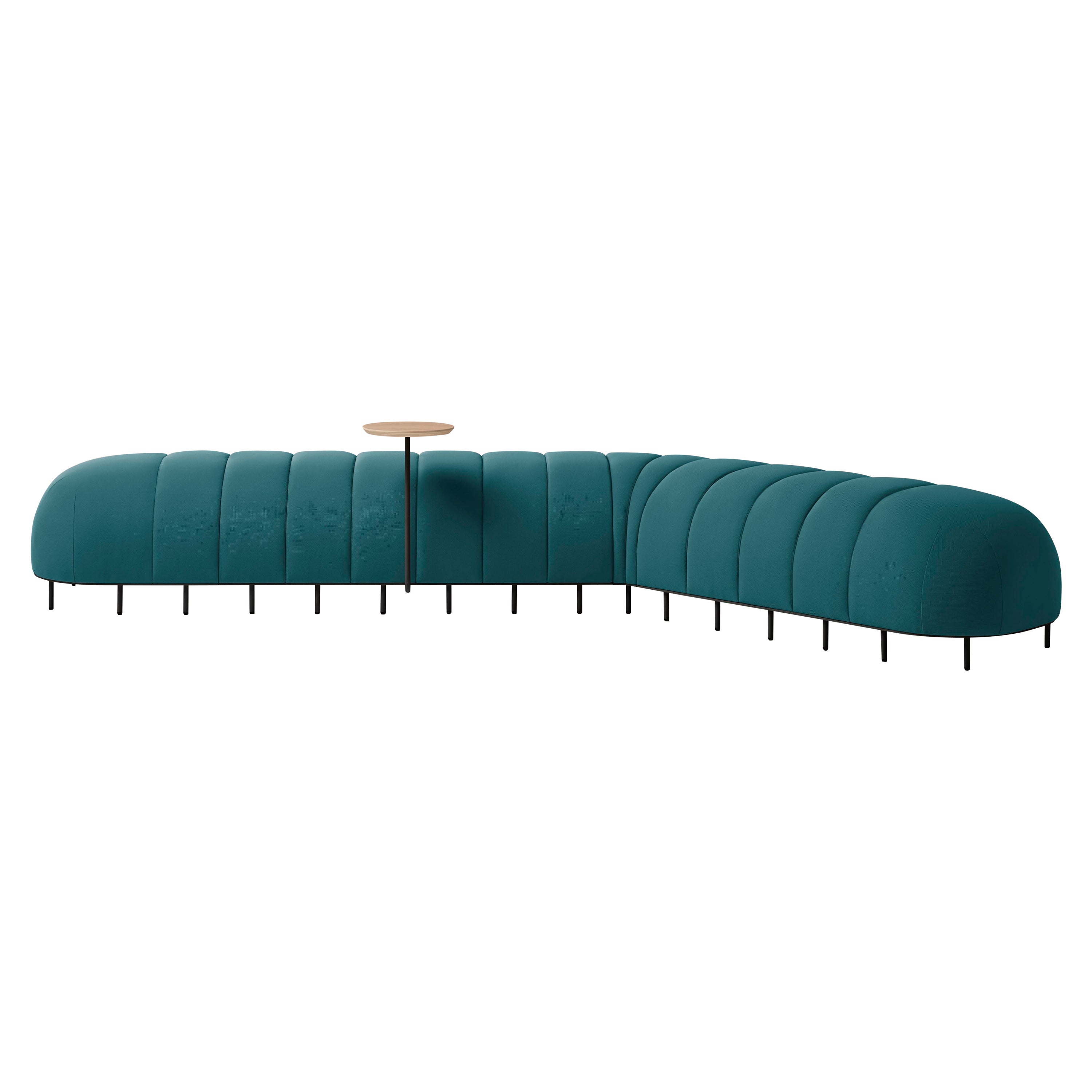 Blaue Worm Bench V von Pepe Albargues