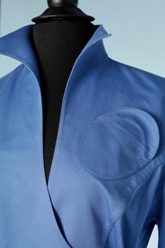 Abito in cotone blu Thierry Mugler Circa anni '90