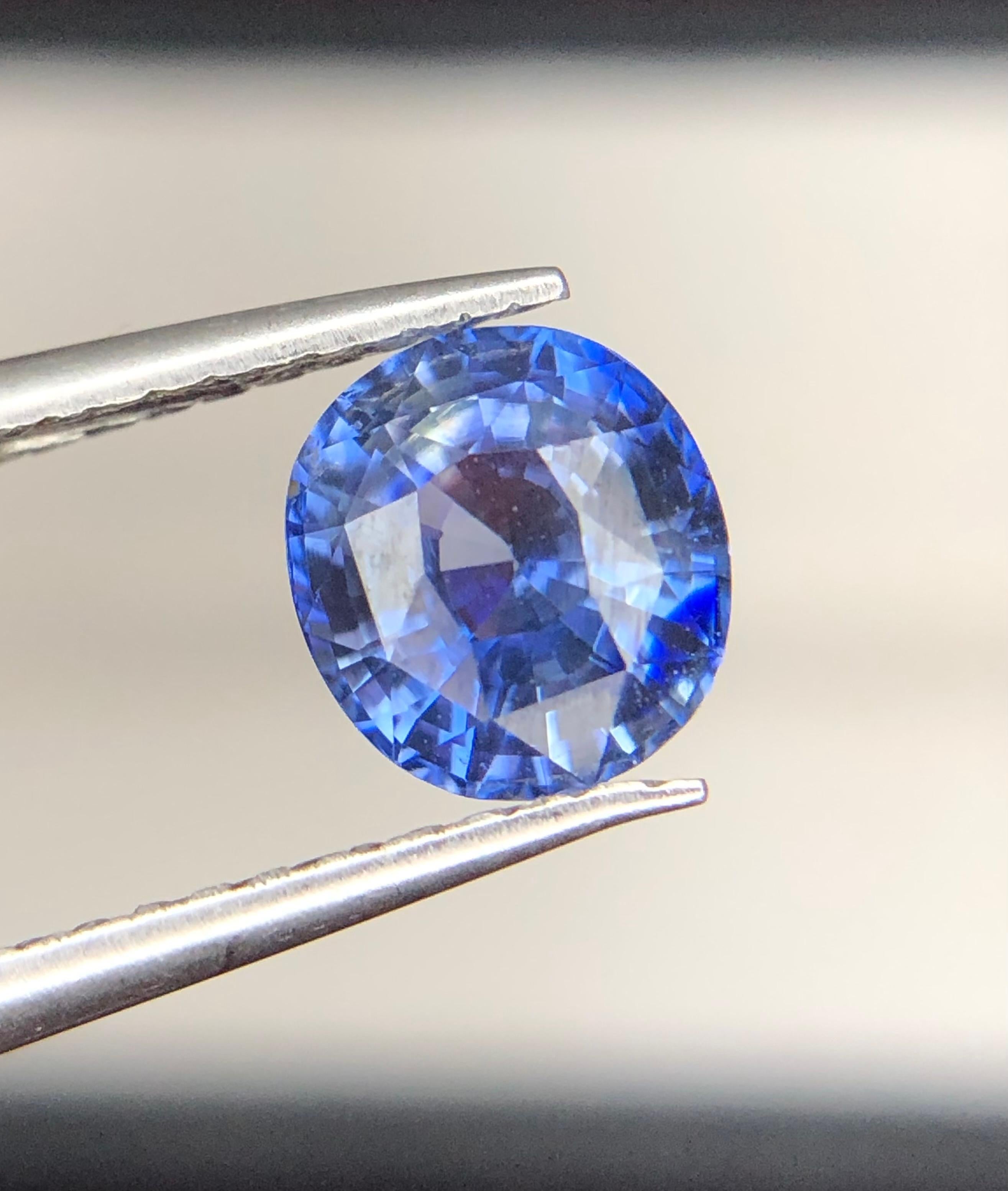 Blau & Gelb Bicolor natürlichen zertifizierten ungeheizten Saphir lose Edelstein 1,58 ct im Zustand „Neu“ im Angebot in Peshawar, PK