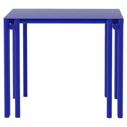 Blue Yves Dolmen Square Dining Table