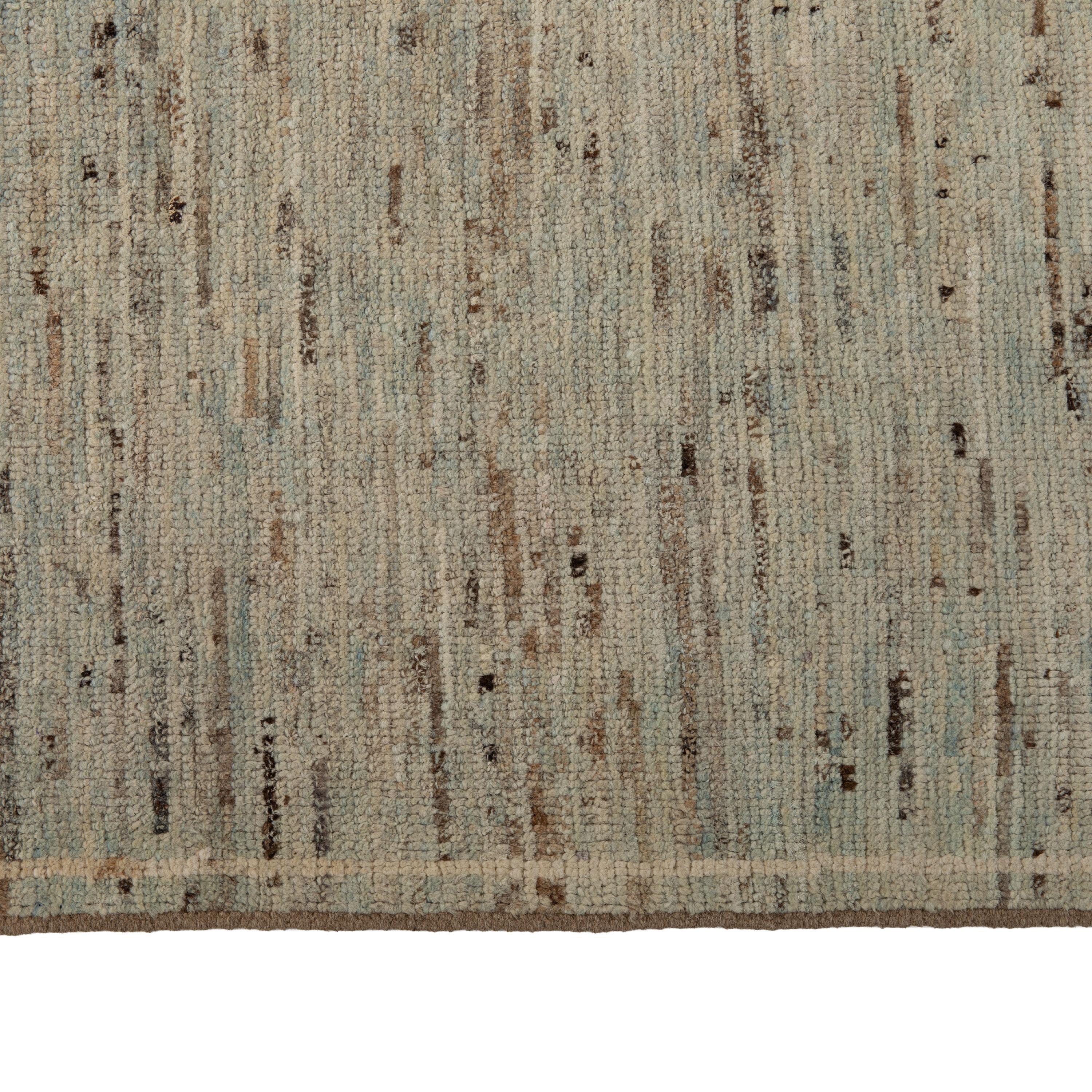 Hand-Knotted abc carpet Blue Zameen Transitional Wool Rug - 8'4