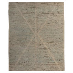 Tapis Zameen transitionnel bleu - 8'4" x 10'