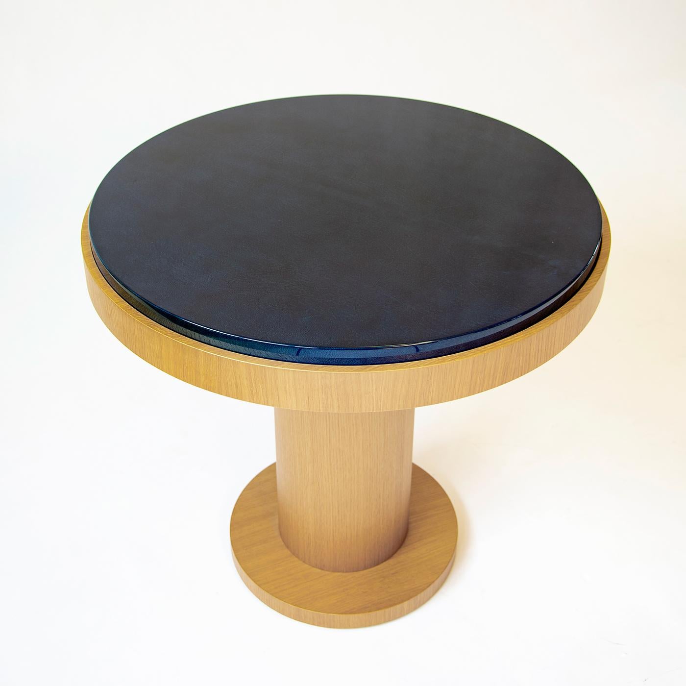 Modern Blue Zen Side Table by Tura Atelier For Sale