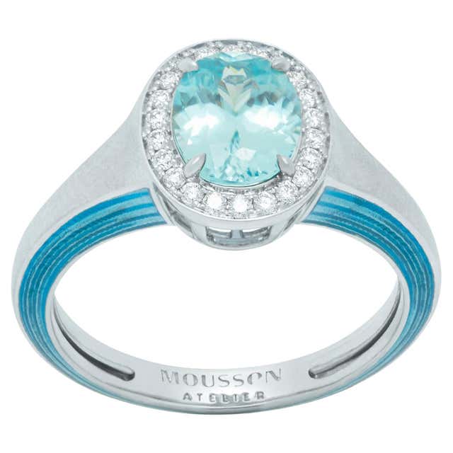 Lester Rings 6.92cts Blue Zircon Lester Lampert Original Baguette, Prince and Rd ...