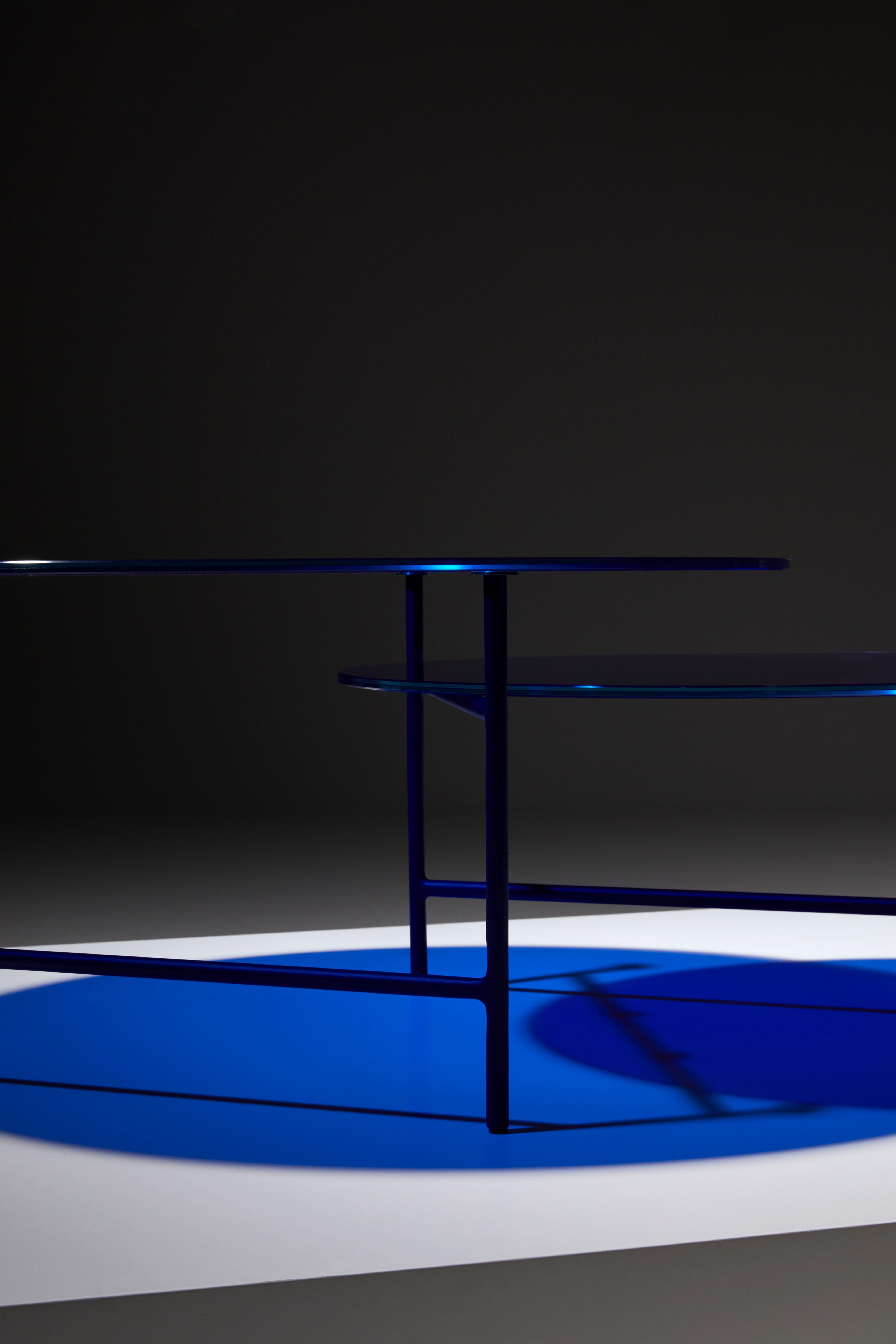 Contemporary Blue Zorro Coffee Table by Note Design Studio for La Chance For Sale