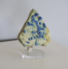 Blueberry Azurite and Malachite on Stand, North America