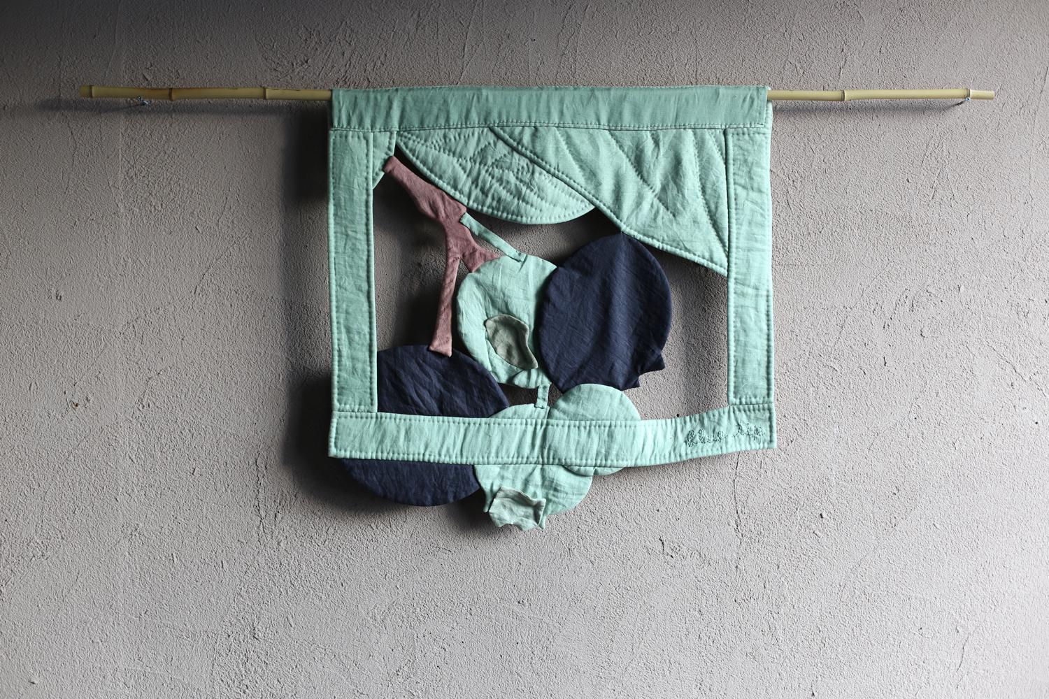 Linen Blueberry by Blue Tip Atelier For Sale
