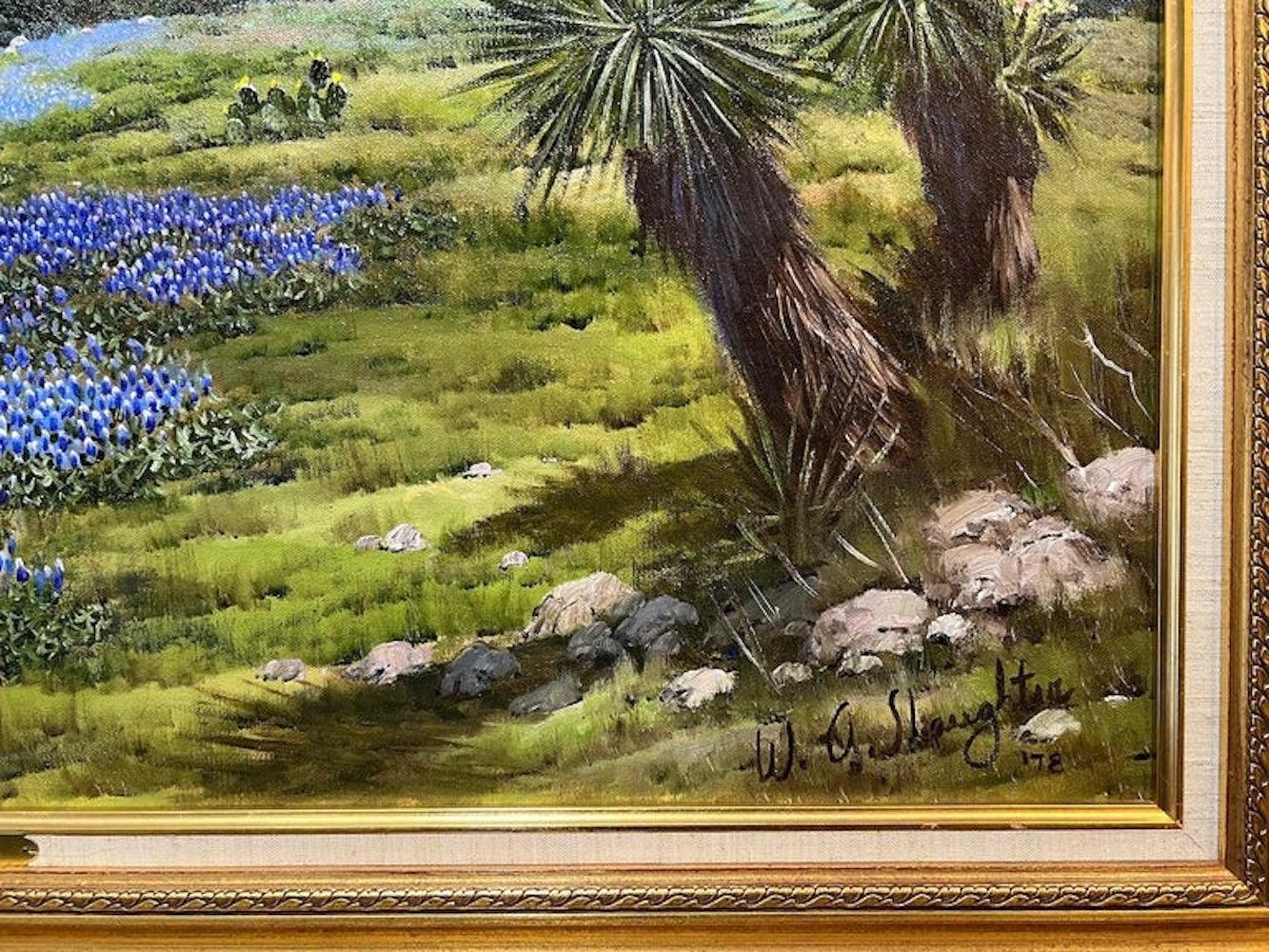 Blauebonnets, Eichenholz und Yucca (Ende des 20. Jahrhunderts) im Angebot