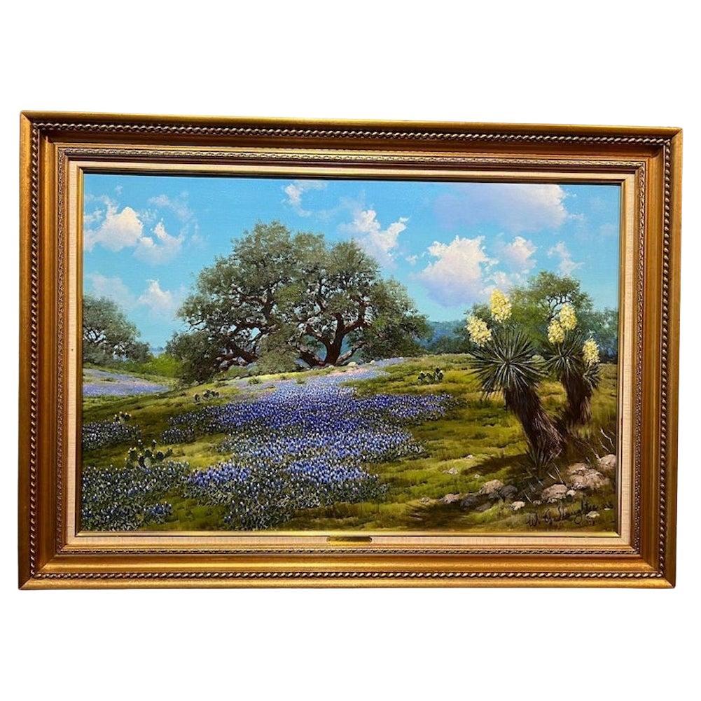 Blauebonnets, Eichenholz und Yucca im Angebot