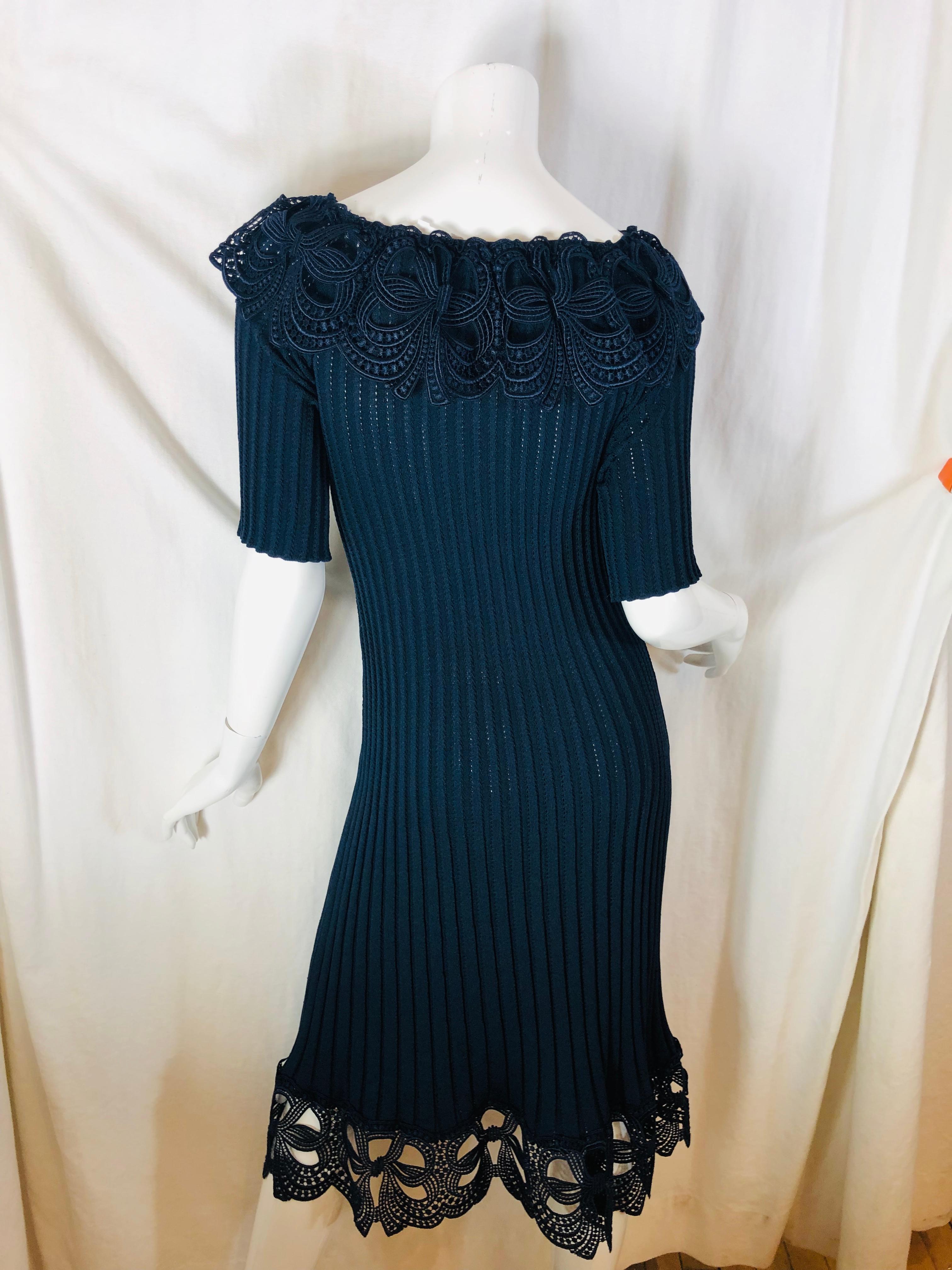 Bluemarine Ribbed Dress 1