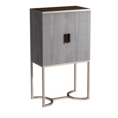 Bluemoon Gray Bar Cabinet