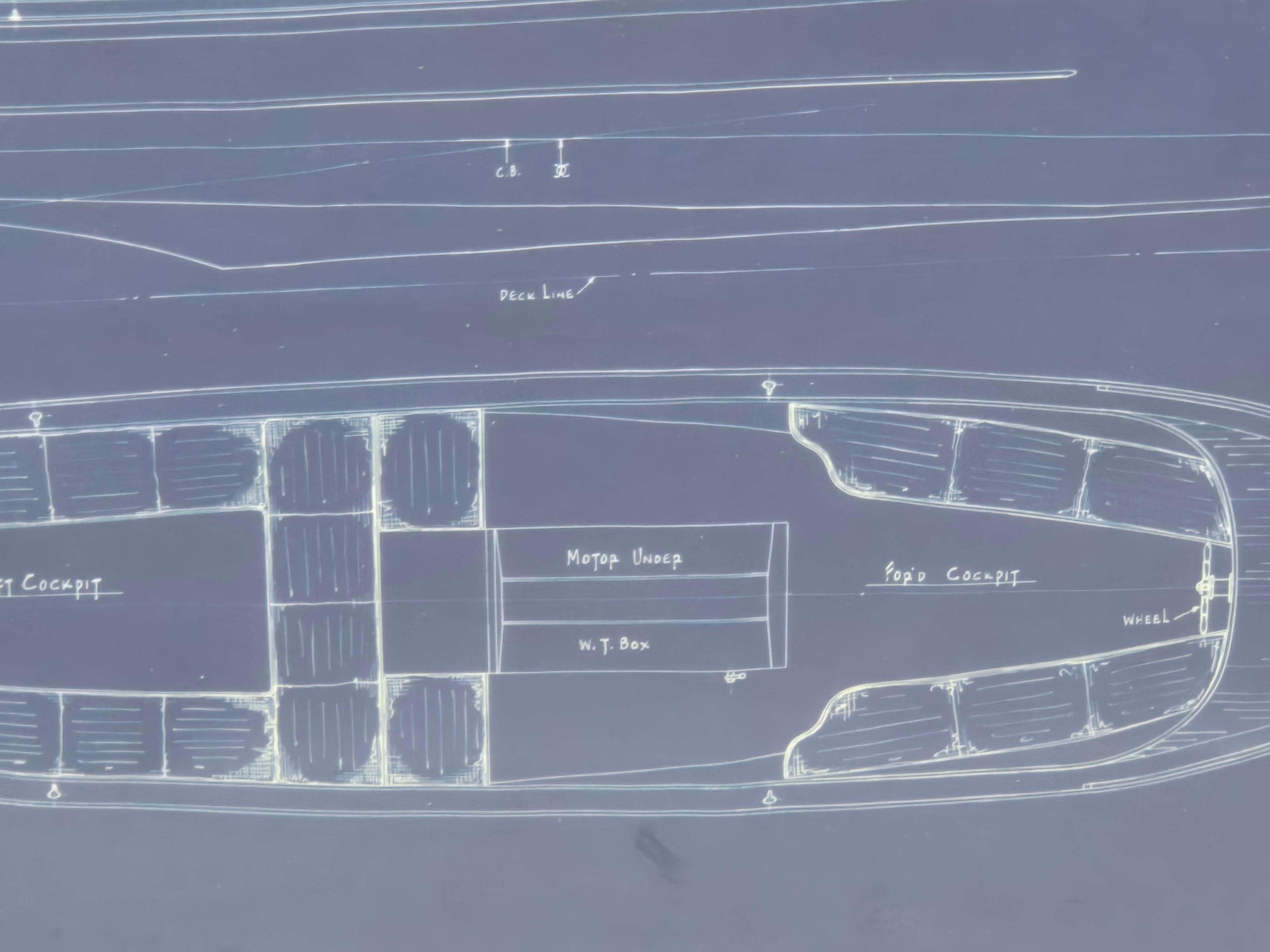 Blueprint for Launch for the Steam Yacht Hi-Esmaro For Sale 3