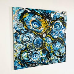 "Bluer Than Blue" Acrylic on Canvas by Esther Ritz