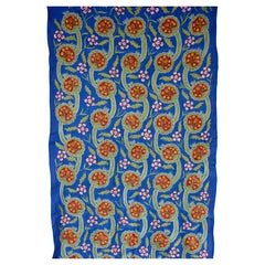 Blueset of Blue Vintage Suzani, Hanging