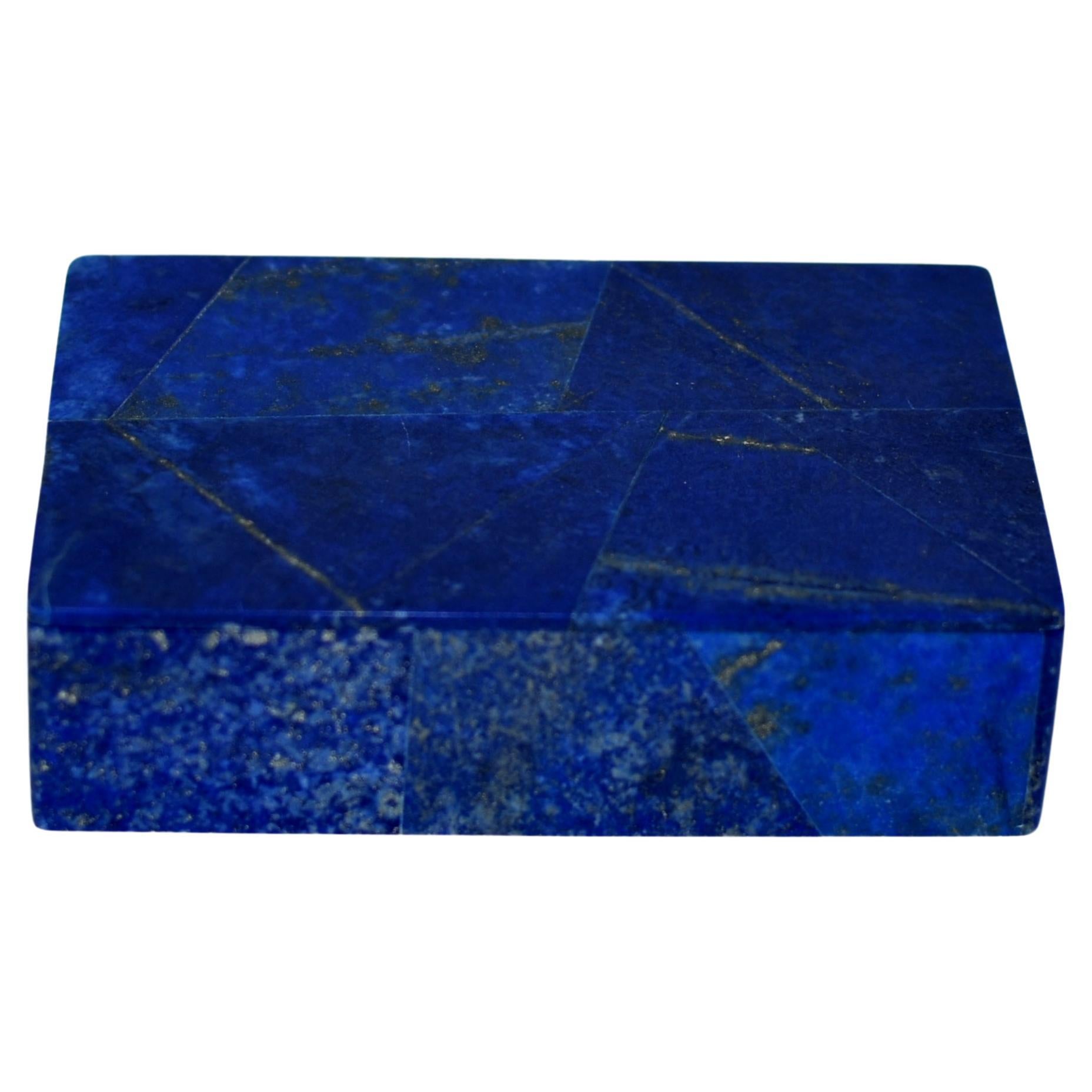 Lapis Lazuli bleu Boîte 6" en vente