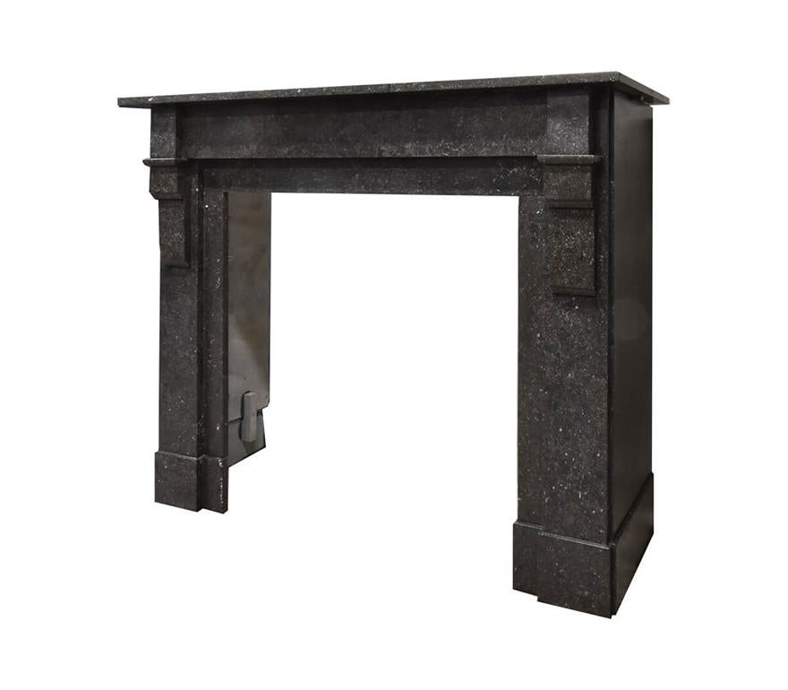 Bluestone fireplace mantel 20th Century In Fair Condition For Sale In Udenhout, NL