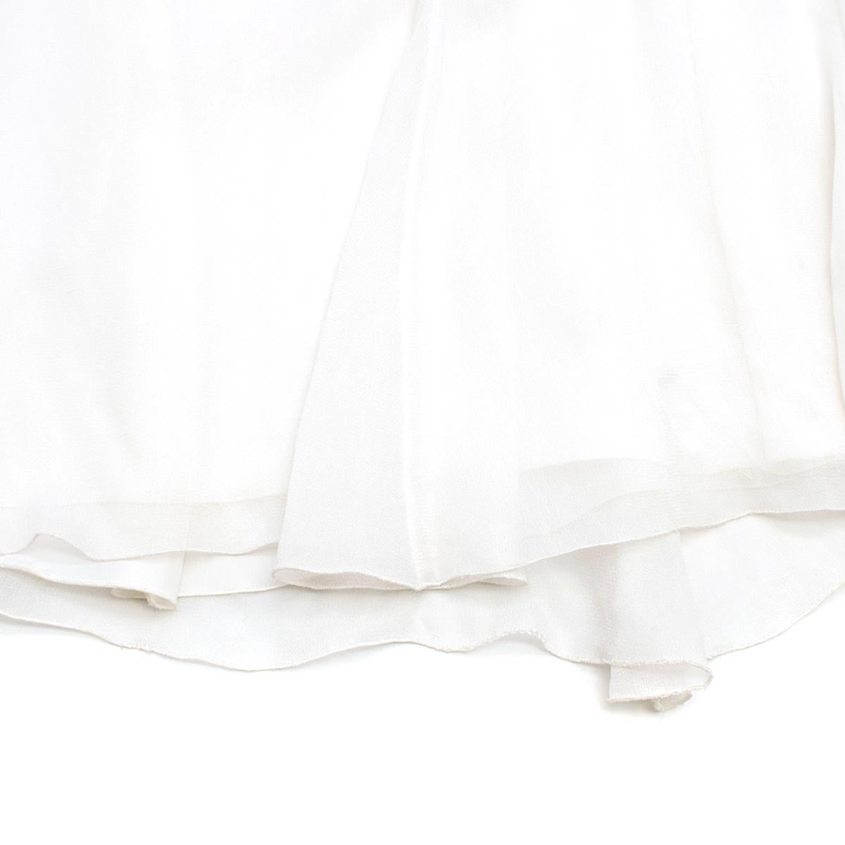 Women's Blugirl White Sequin Embellished Midi Dress estimated size S For Sale