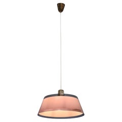 Ciondolo in ottone e perspex grigio bluastro Yki Nummi modello 64-401, Orno 1950