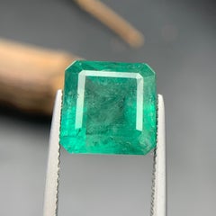 Bluish Green Natural Emerald Ring, Pendant Loose Gemstone 10.75 Ct for Jewelry