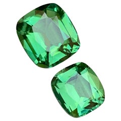 Bluish Green Natürliche Turmalin-Edelsteine 2,55 Karat im Kissenschliff für Ring, Schmuck