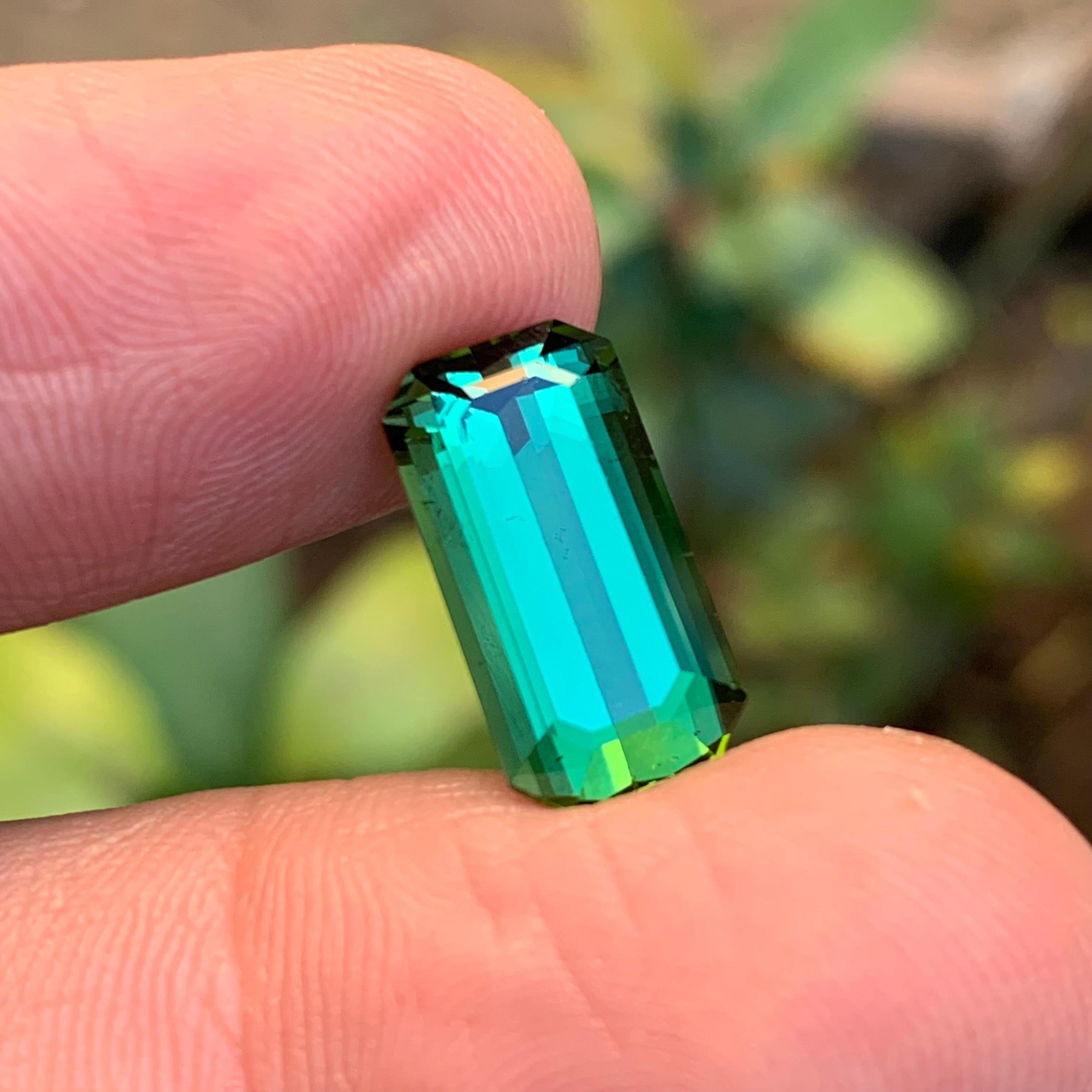 Elevate your jewelry creations with our exquisite Bluish Green Natural Tourmaline. Mined in the enchanting landscapes of Afghanistan, this gemstone boasts a captivating hue and remarkable luster. With an impressive 90% eye-clean clarity, it adds a
