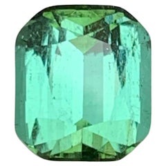 Anillo de turmalina natural verde azulada Gema suelta 2.20 qt talla cojín-Joyería