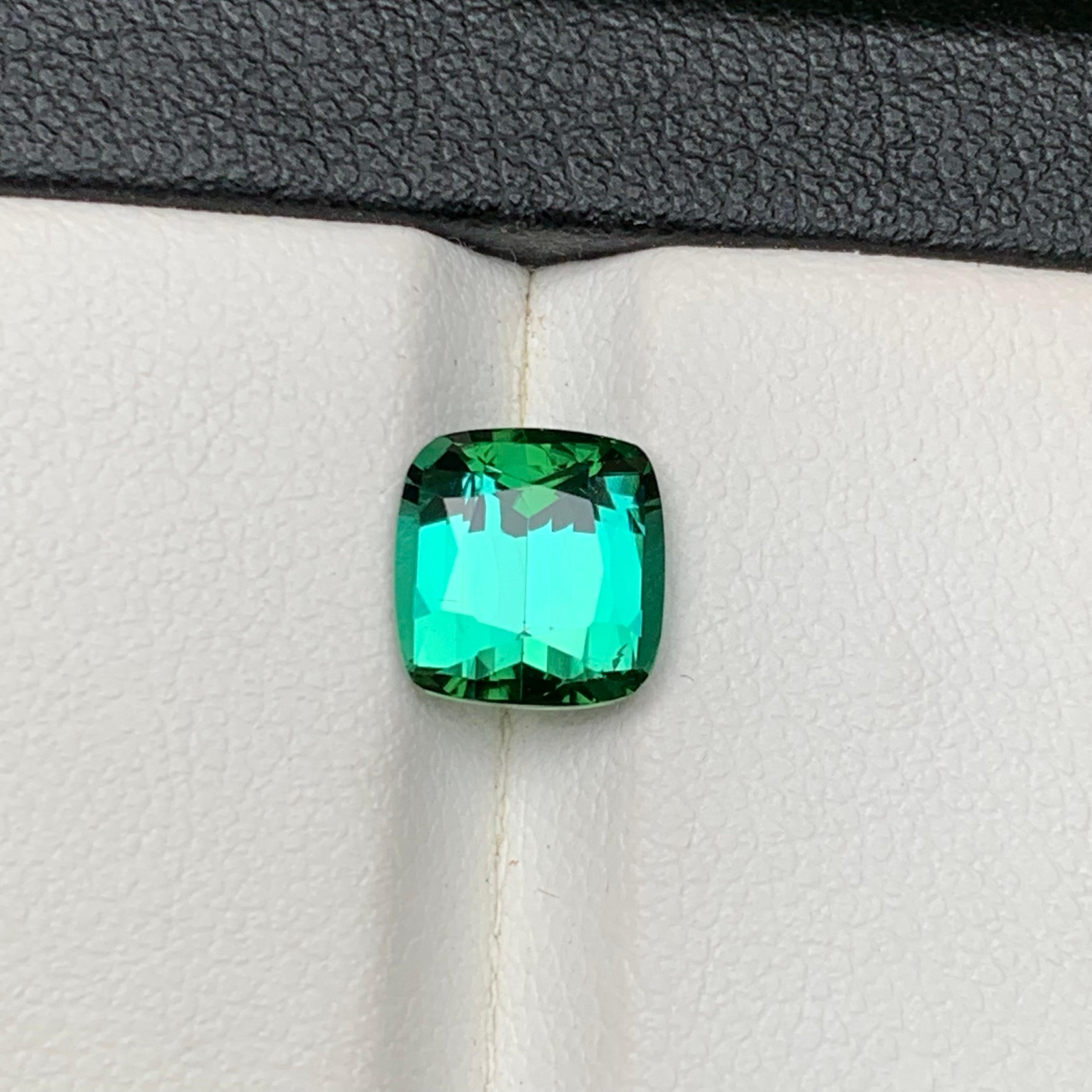 Bague Tourmaline Naturelle Vert Bleu 2.20 Ct Coussin pour Bijoux en vente 5