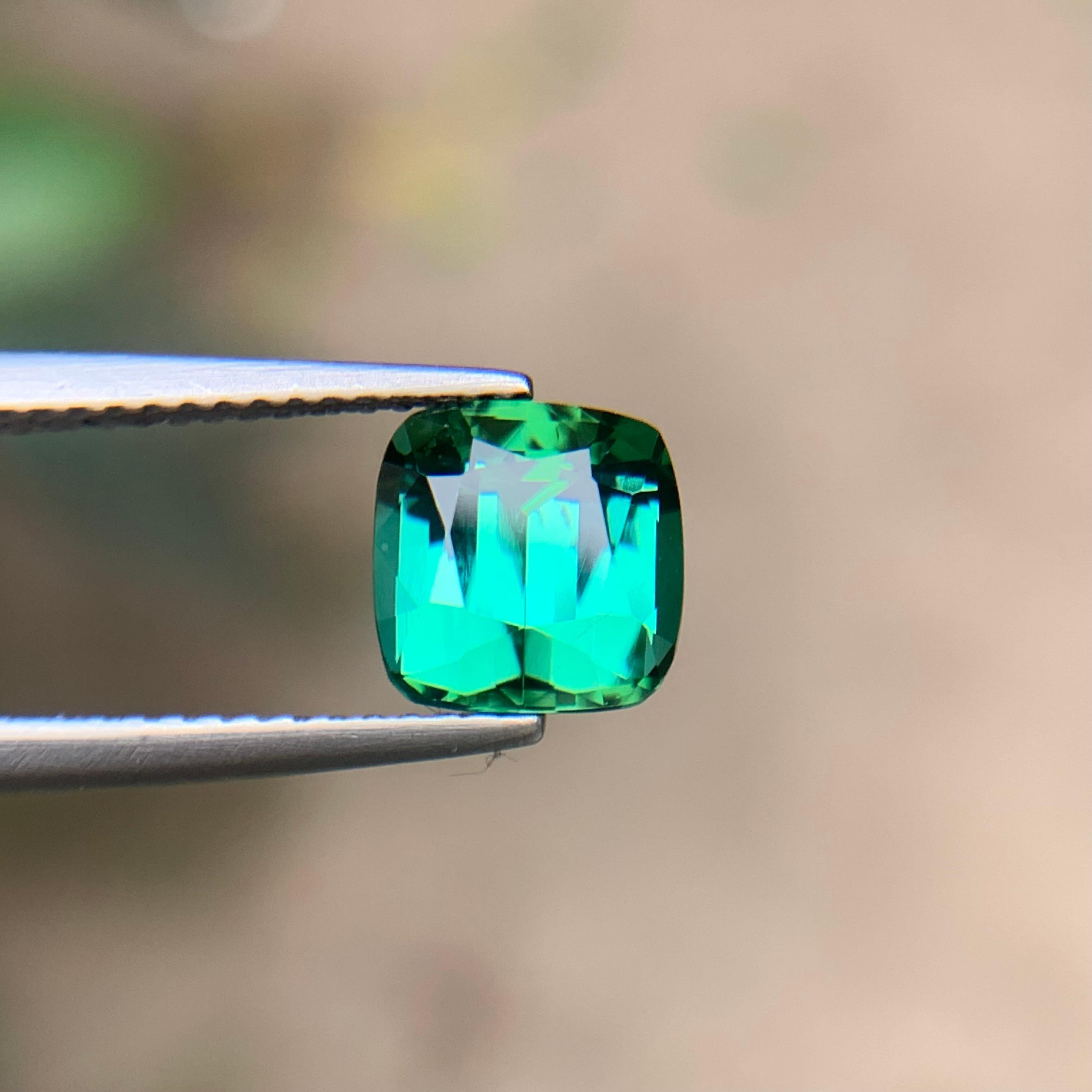 Bague Tourmaline Naturelle Vert Bleu 2.20 Ct Coussin pour Bijoux en vente 6