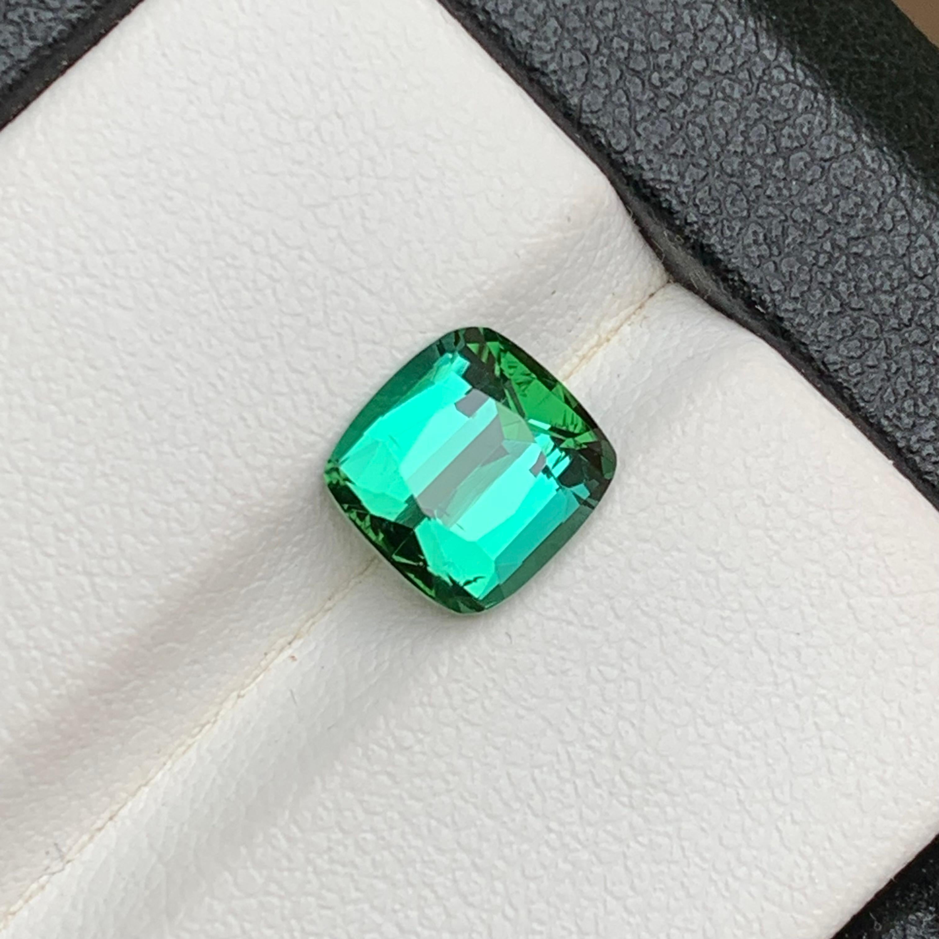 Taille coussin Bague Tourmaline Naturelle Vert Bleu 2.20 Ct Coussin pour Bijoux en vente