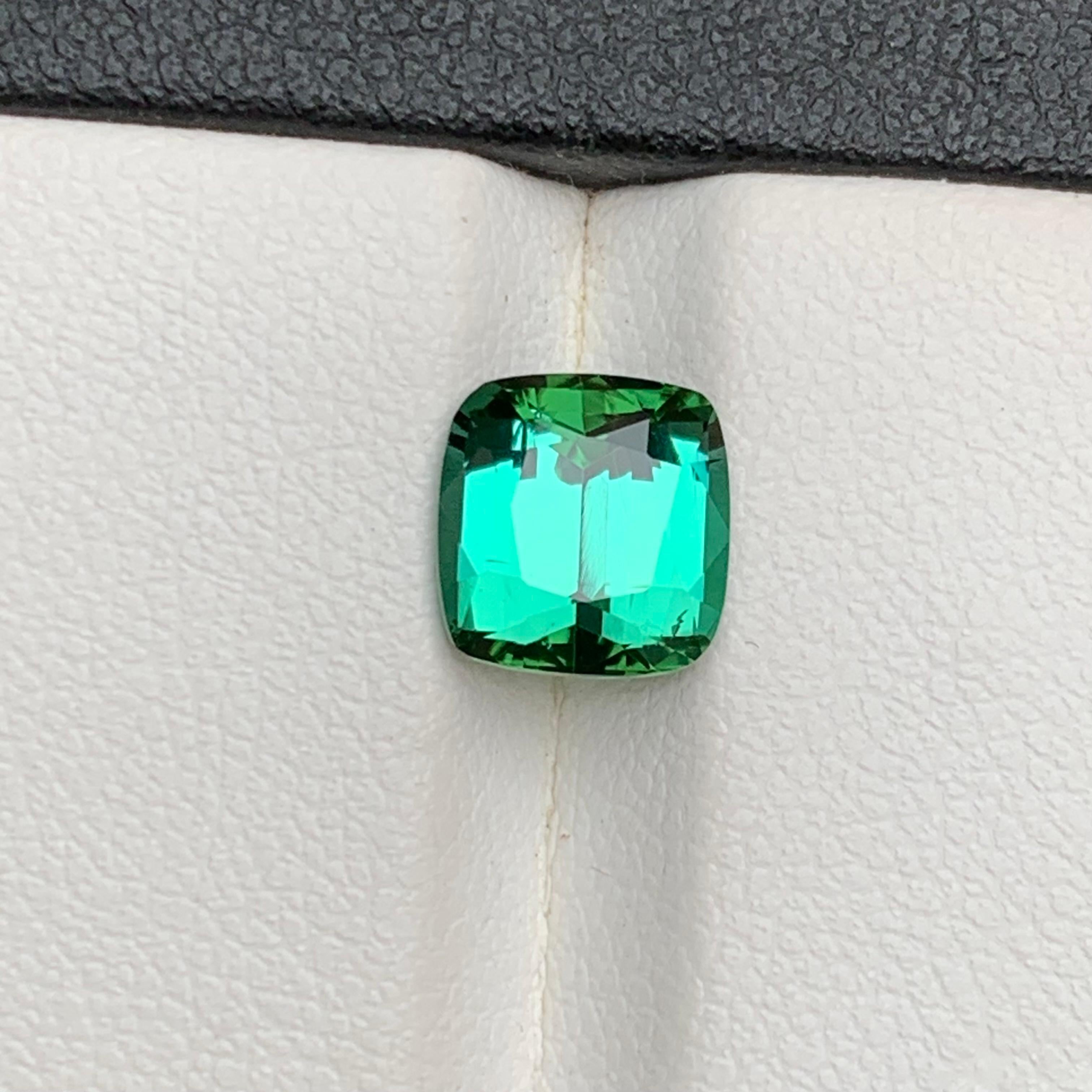 Bague Tourmaline Naturelle Vert Bleu 2.20 Ct Coussin pour Bijoux Unisexe en vente