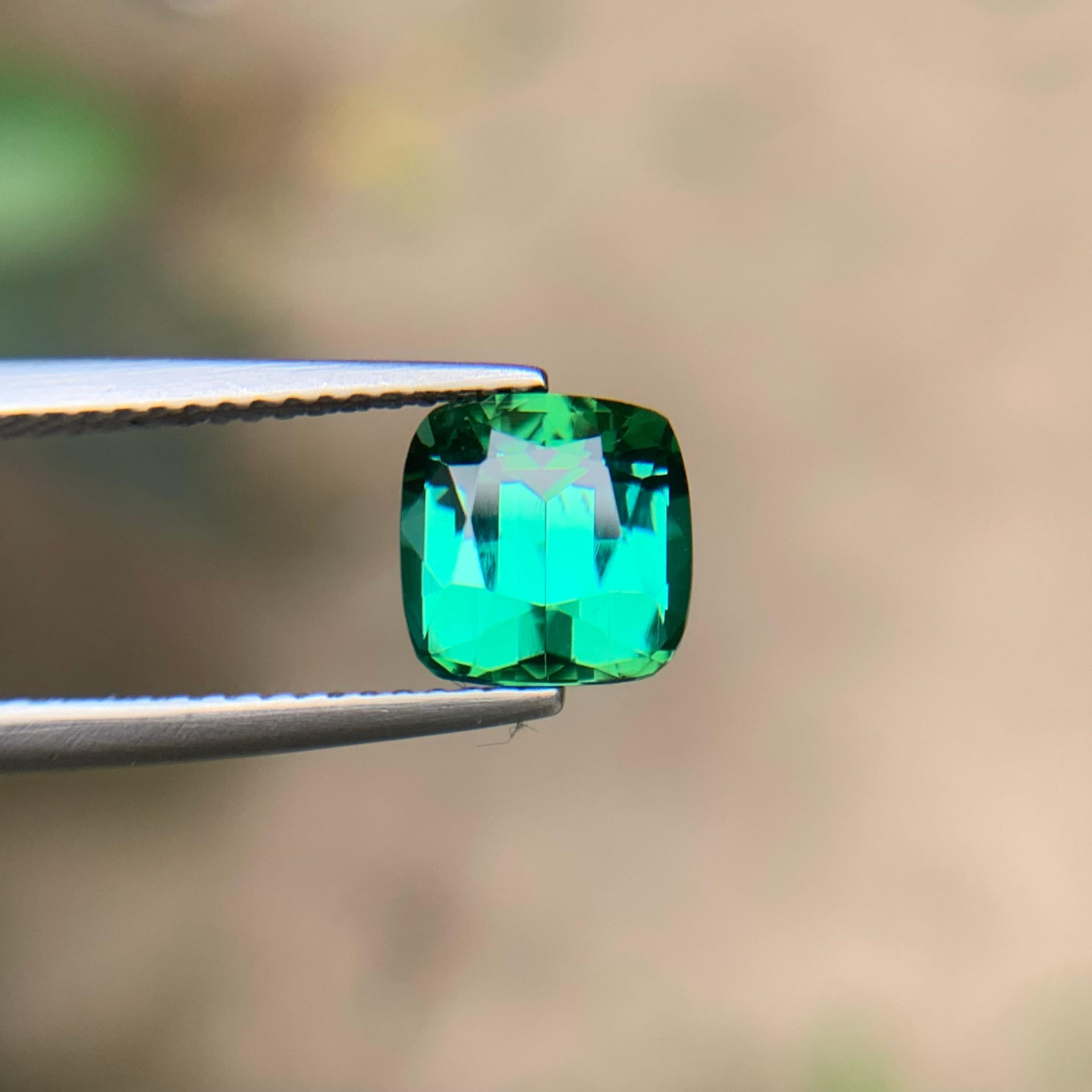 Bague Tourmaline Naturelle Vert Bleu 2.20 Ct Coussin pour Bijoux en vente 1