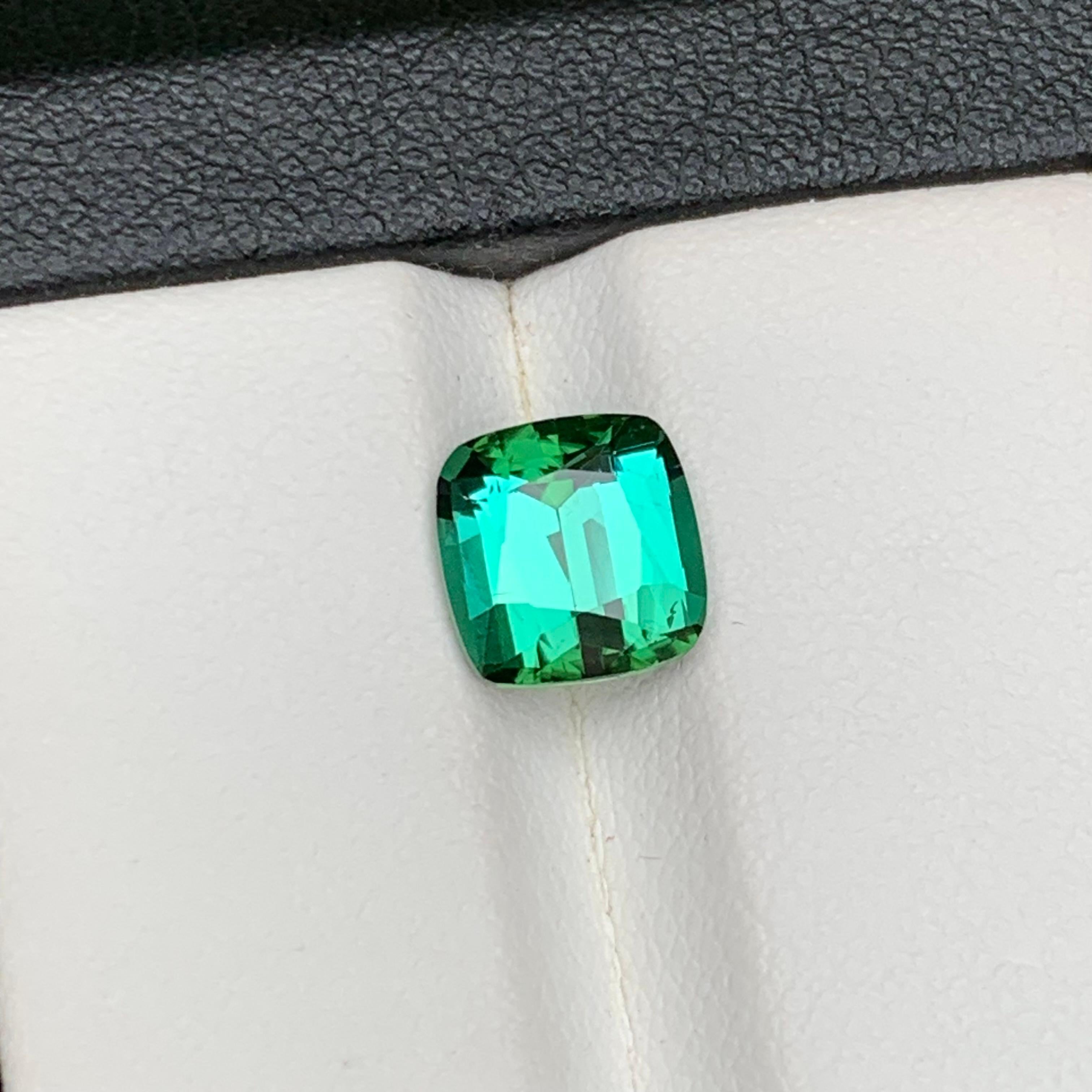 Bague Tourmaline Naturelle Vert Bleu 2.20 Ct Coussin pour Bijoux en vente 2