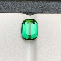 Bluish Green Natural Tourmaline Ring Loose Gemstone 3.80 Ct Cushion Cut-Jewelry
