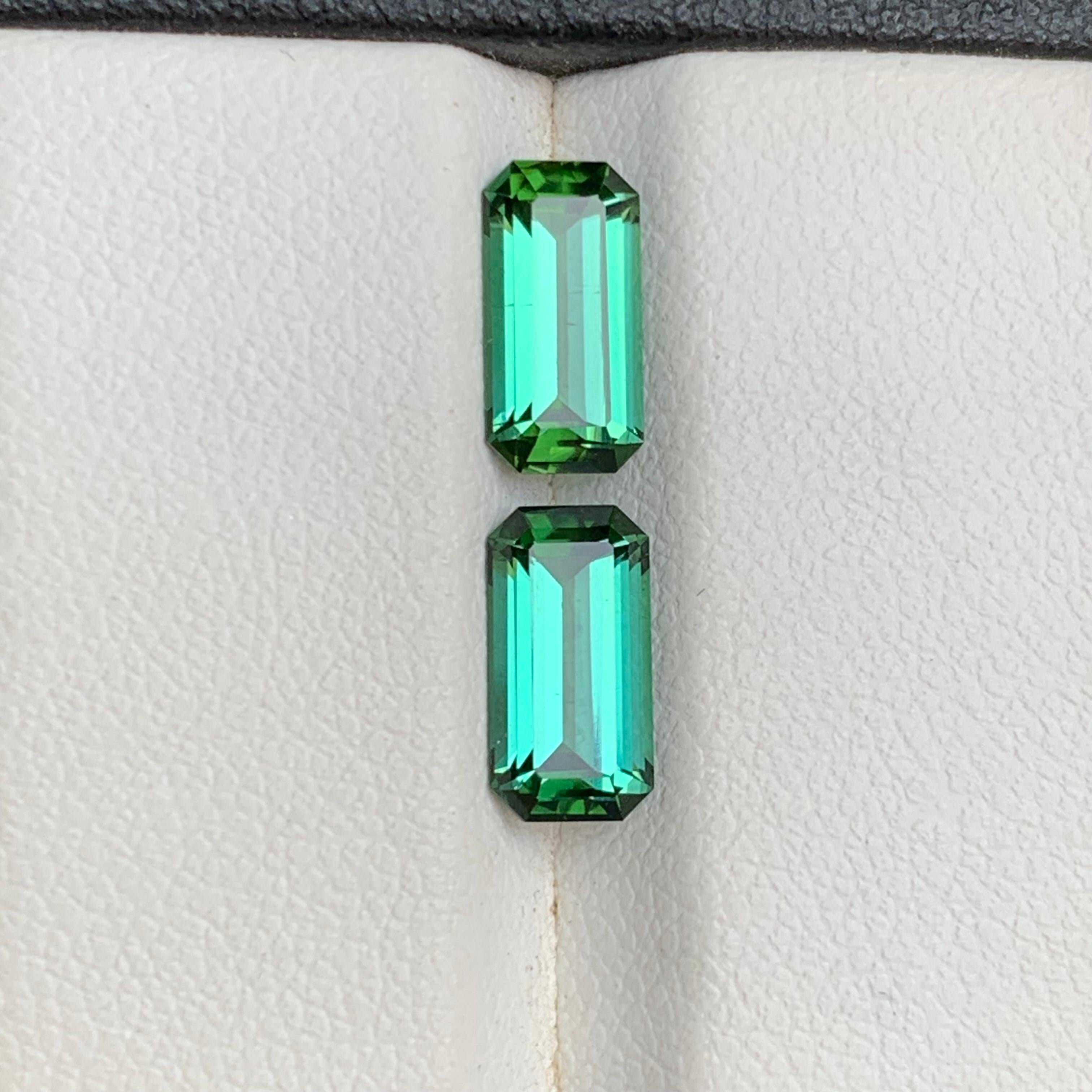 Paire de pierres en vrac Greene & Greene Greene Tourmaline naturelle 2.80 ct pour bijoux en vente 4
