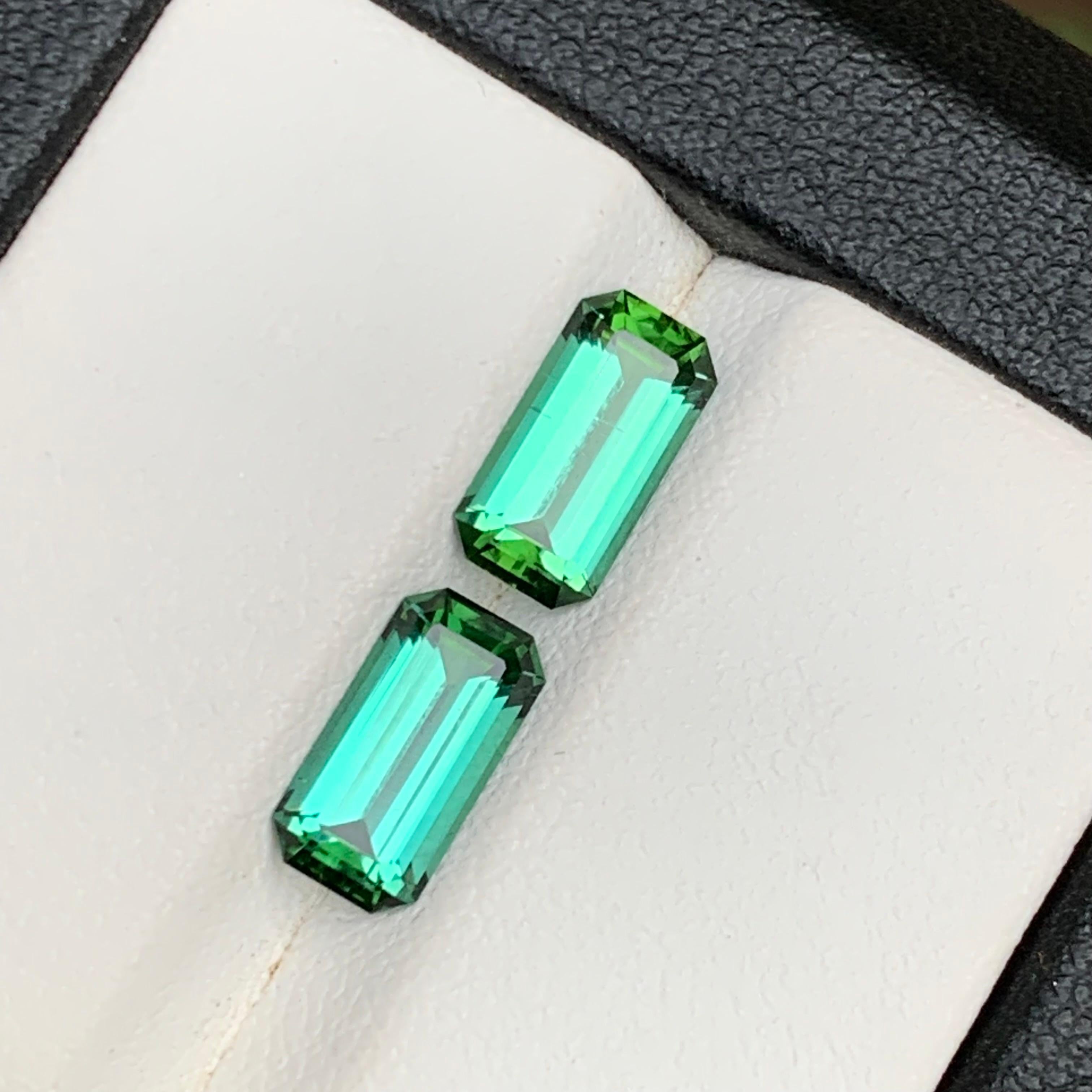 Paire de pierres en vrac Greene & Greene Greene Tourmaline naturelle 2.80 ct pour bijoux en vente 7