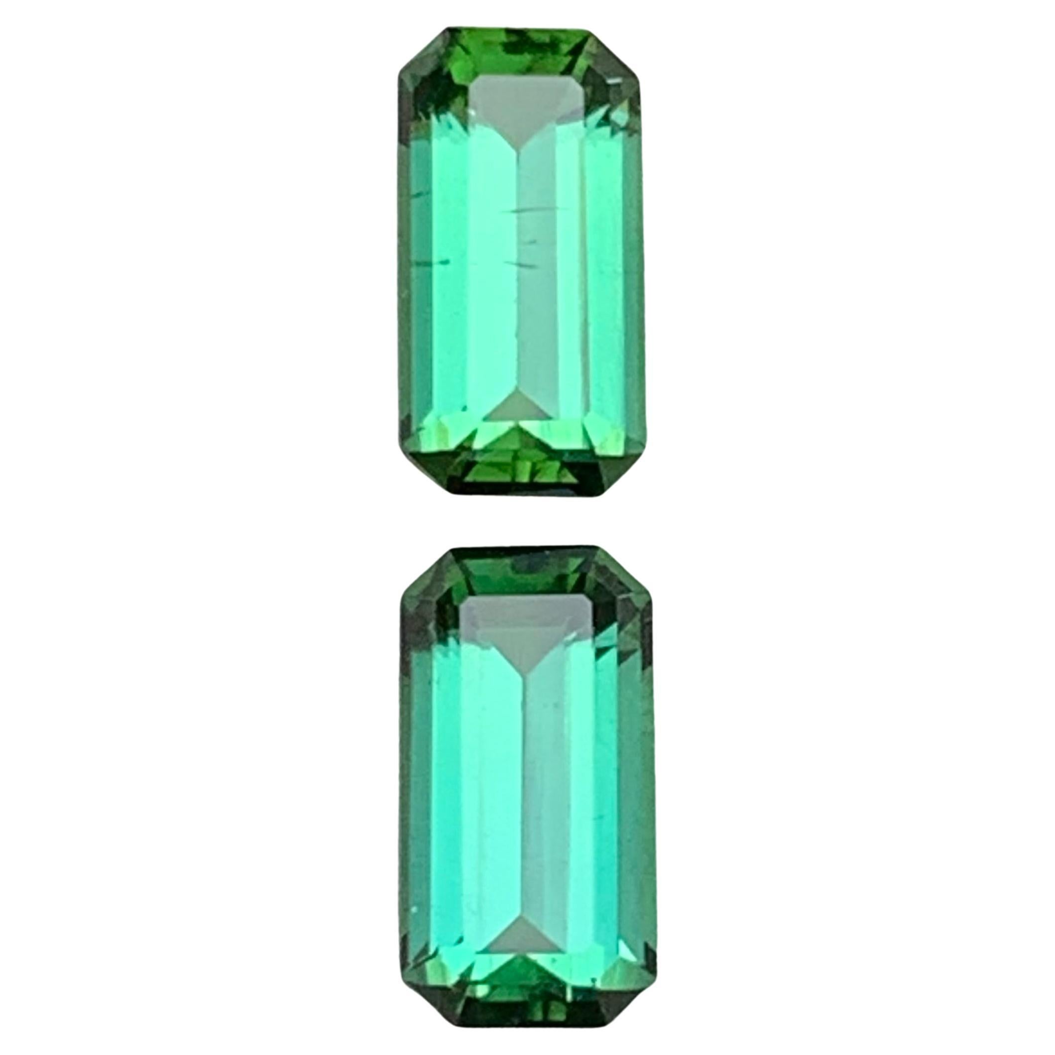Paire de pierres en vrac Greene & Greene Greene Tourmaline naturelle 2.80 ct pour bijoux